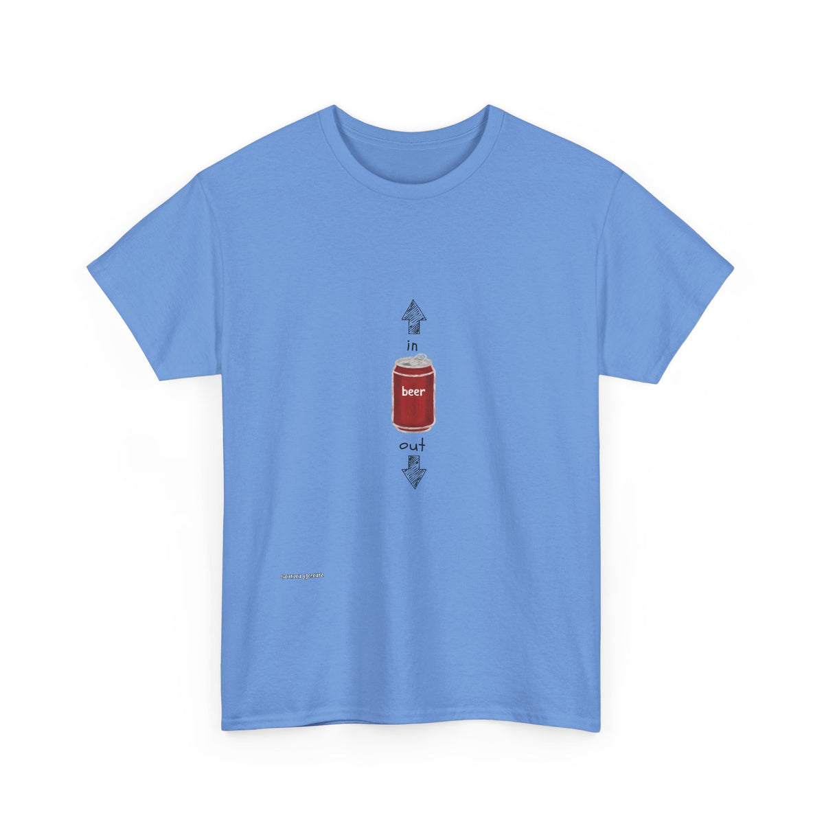 T-Shirt — Minimal Beer Can Graphic Tee