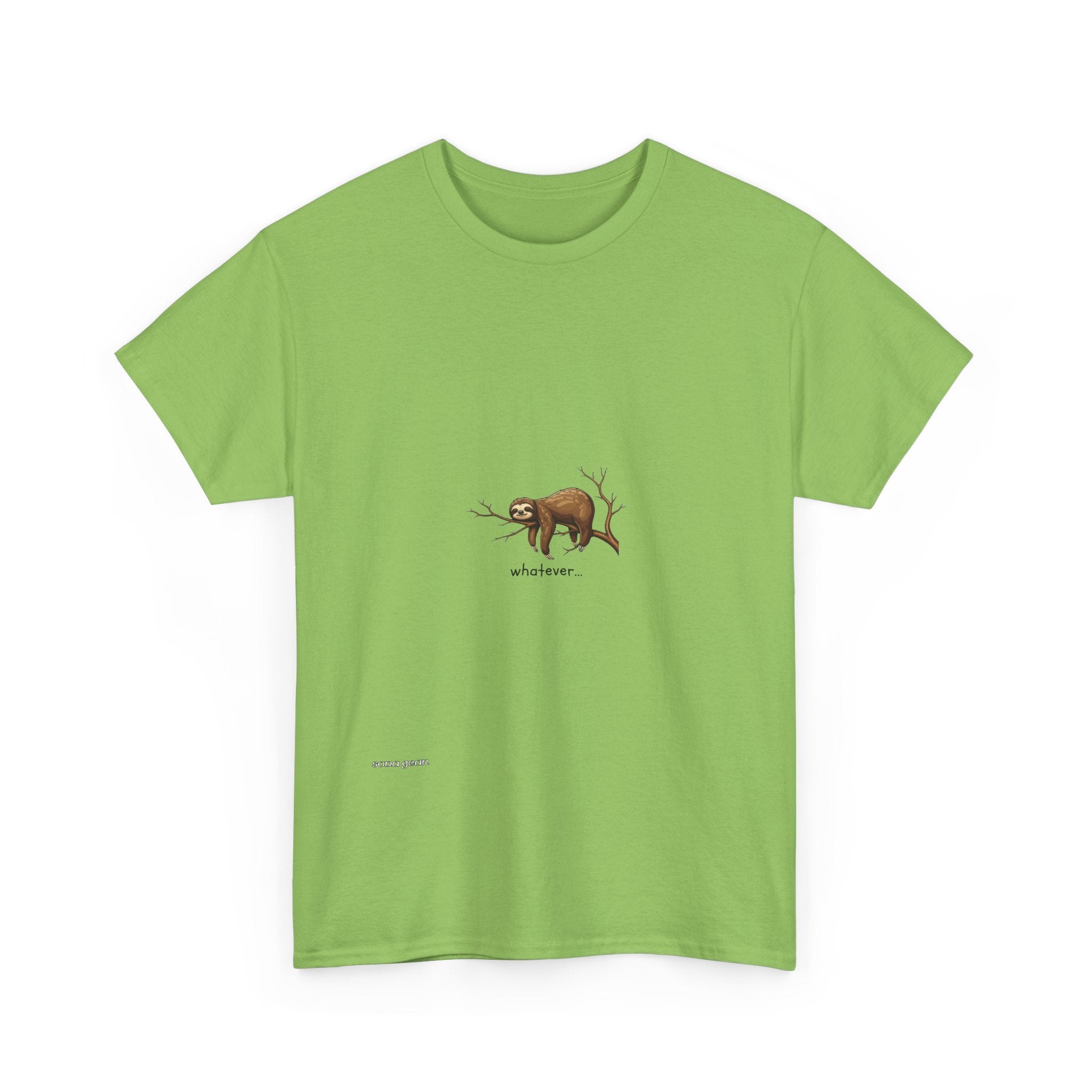 Sloth on Branch T-Shirt — Minimal Wildlife Graphic Tee