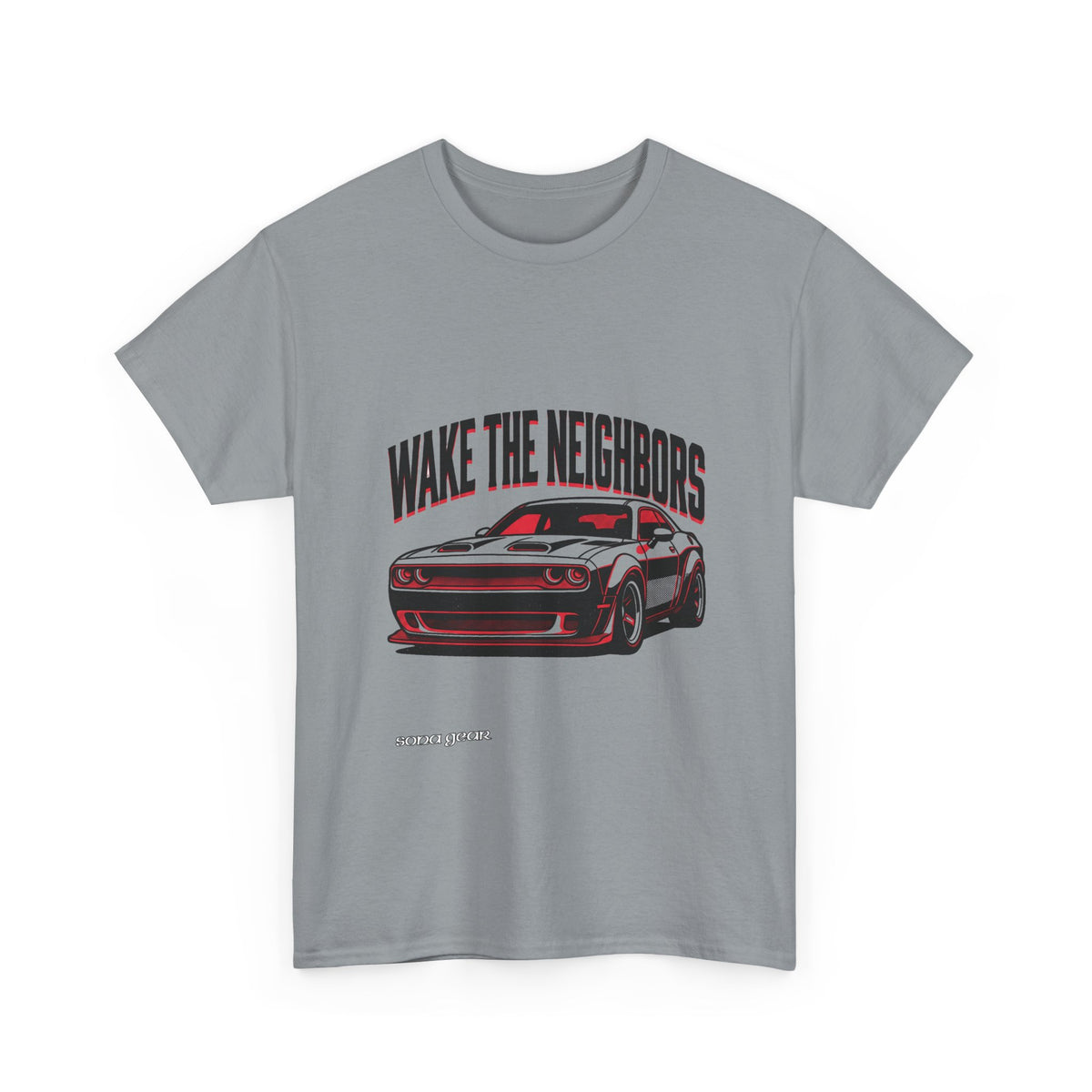 Wake the Neighbors Muscle Car T-Shirt | Challenger Graphic Tee