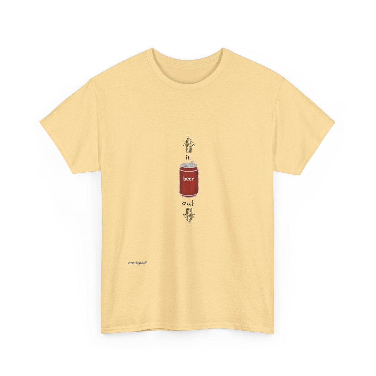 T-Shirt — Minimal Beer Can Graphic Tee
