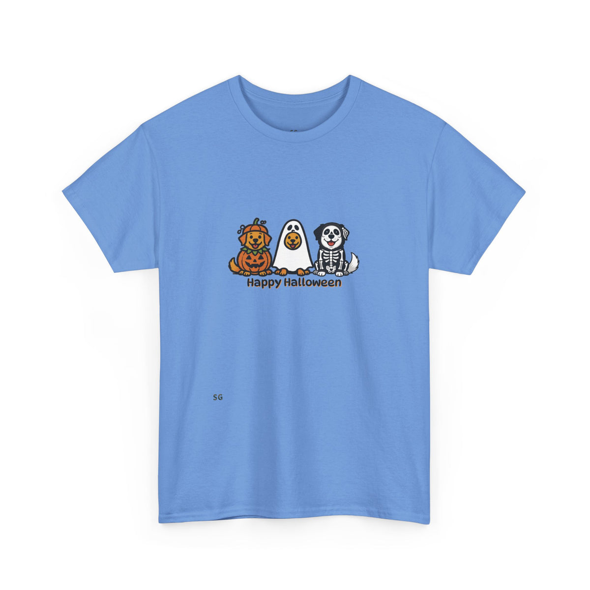 Halloween Puppy Trio T-Shirt | Cute Dog Pumpkin Ghost Costume