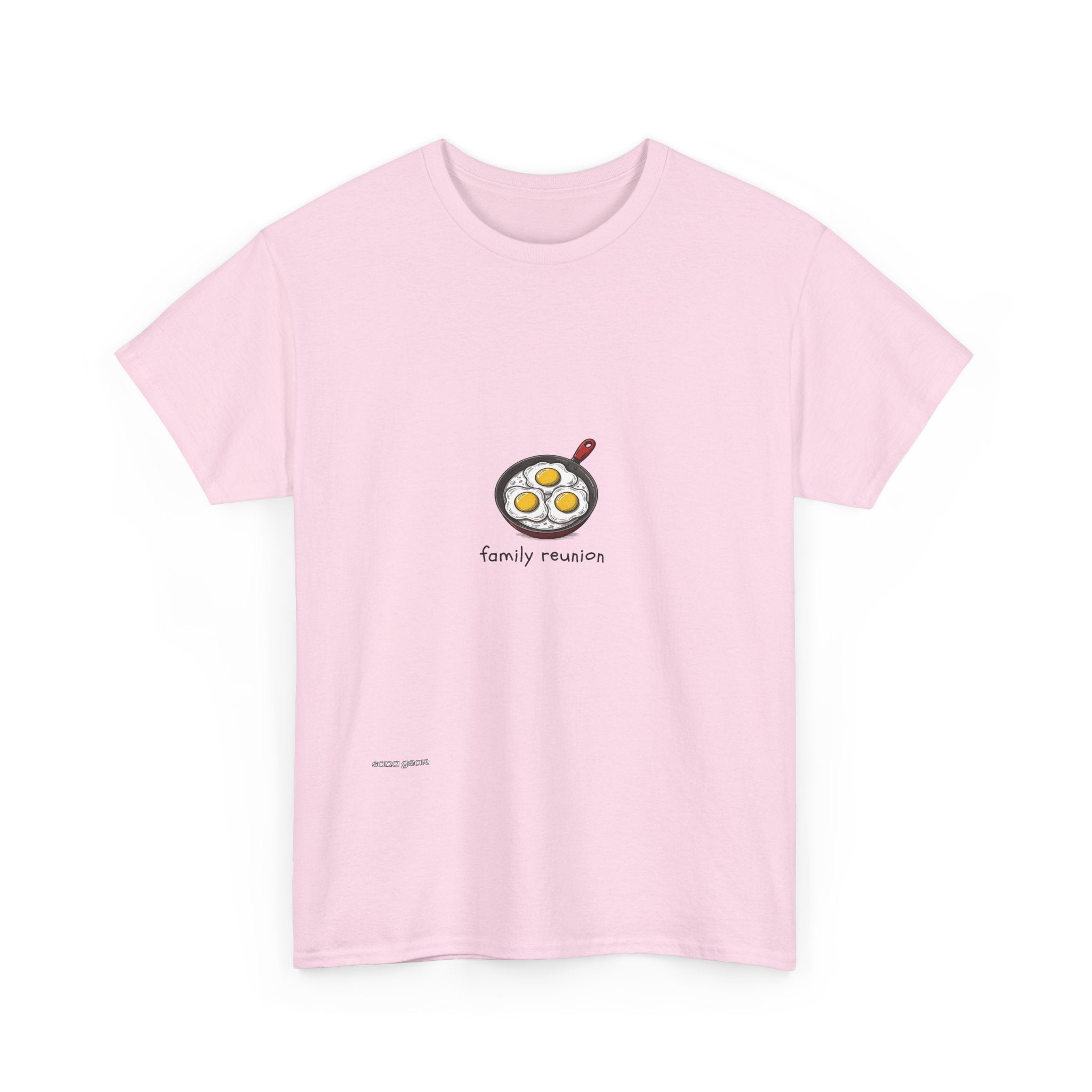 Sunny Side Eggs skillet Illustration T-Shirt | breakfast graphic tee