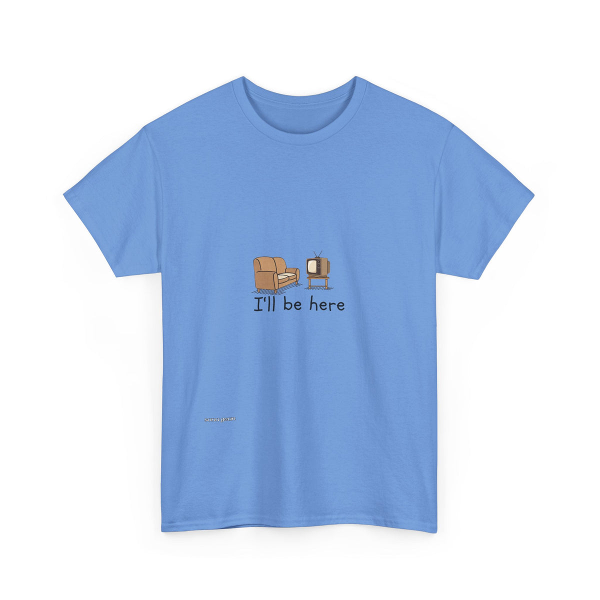 Relaxing Reading Tee — 'I'll Be Here' Cozy Book & Coffee T‑Shirt