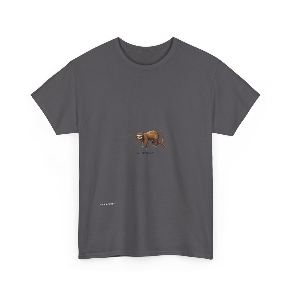 Sloth on Branch T-Shirt — Minimal Wildlife Graphic Tee