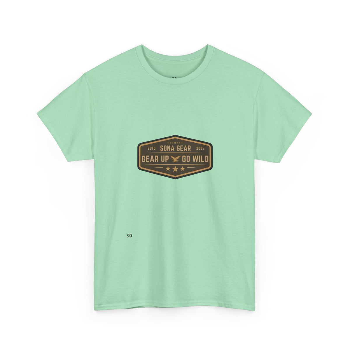Gear Up Tee — 'Gear Up Go Wild' Outdoor Adventure Badge T-Shirt
