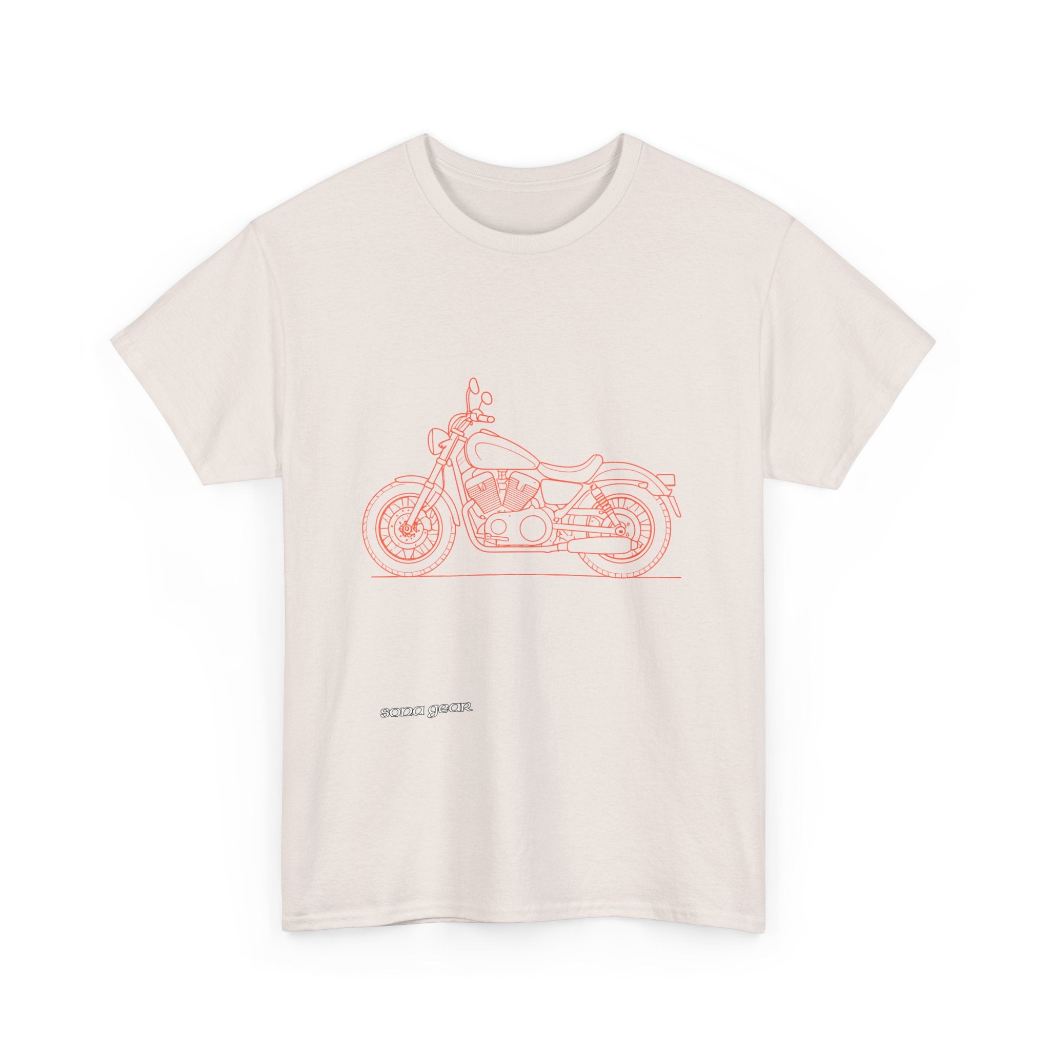 Vintage Motorcycle Doodle - T-Shirt