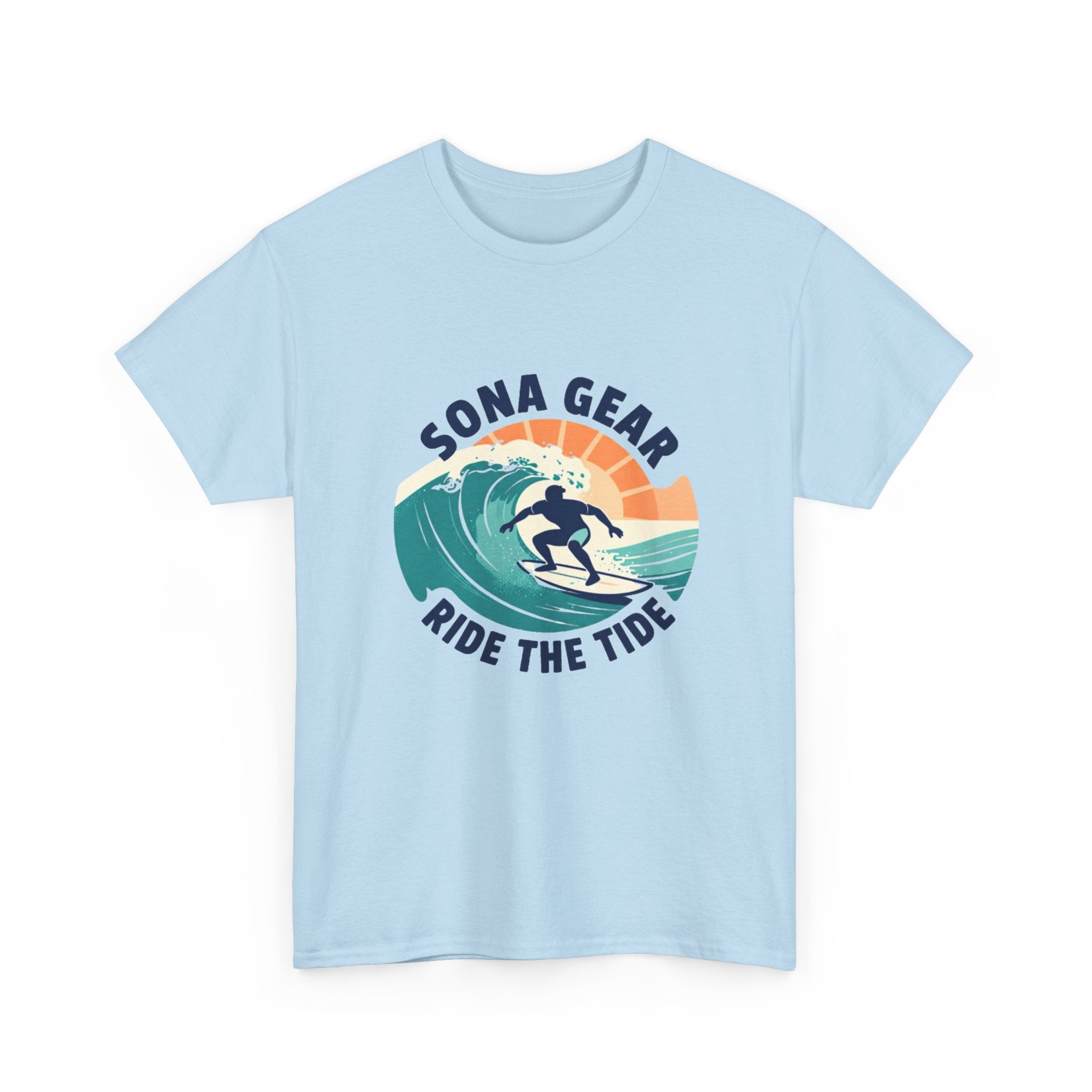 Sona Gear Ride the Tide T-Shirt | Surf Wave Graphic Tee, Beach Vibes