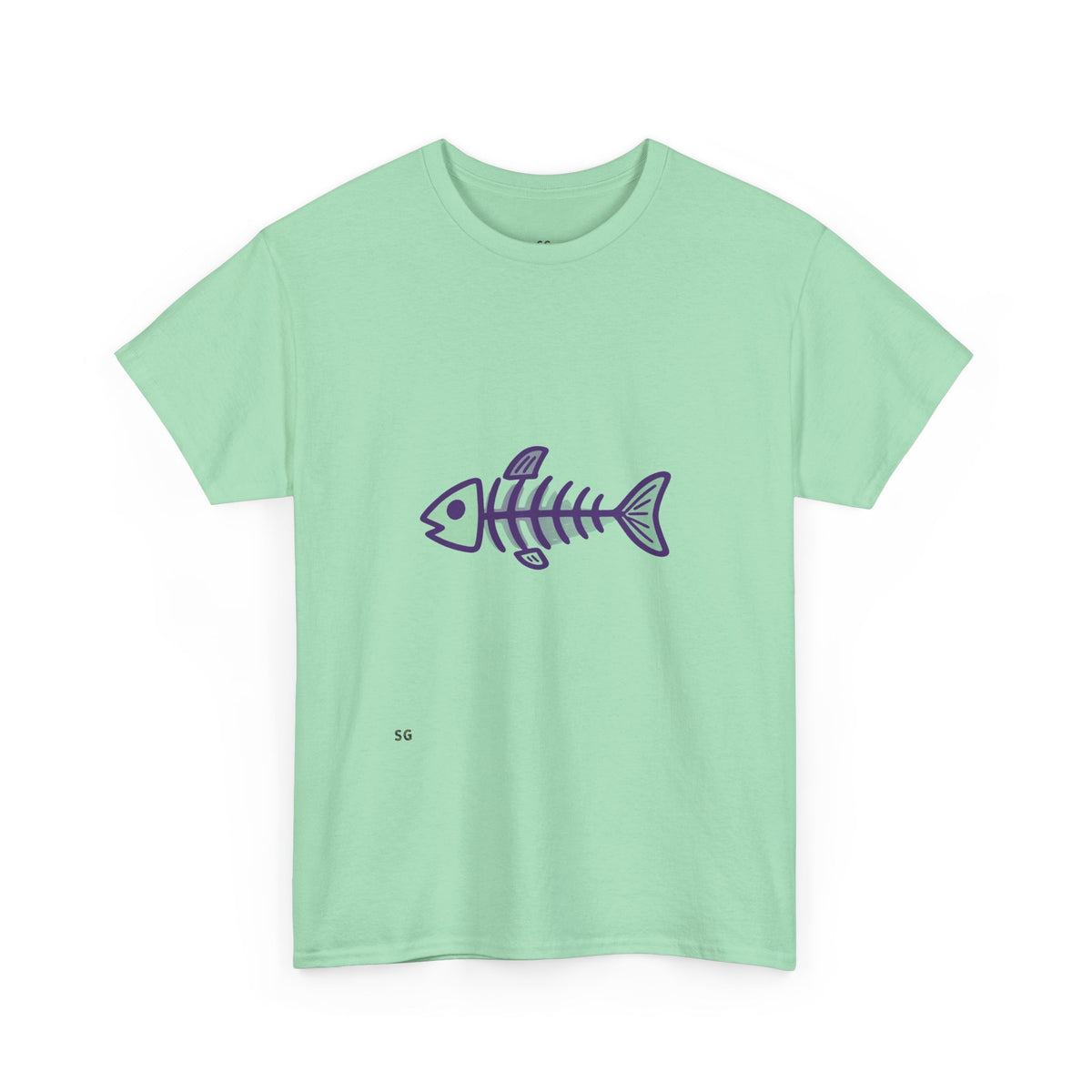Fishbone Graphic Tee — Nautical Skeleton Fish T-Shirt