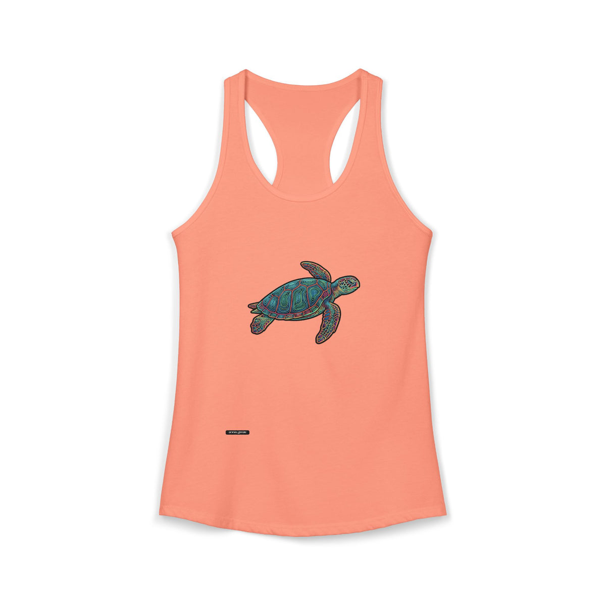 Colorful Sea Turtle - Women's Ideal Racerback Tank