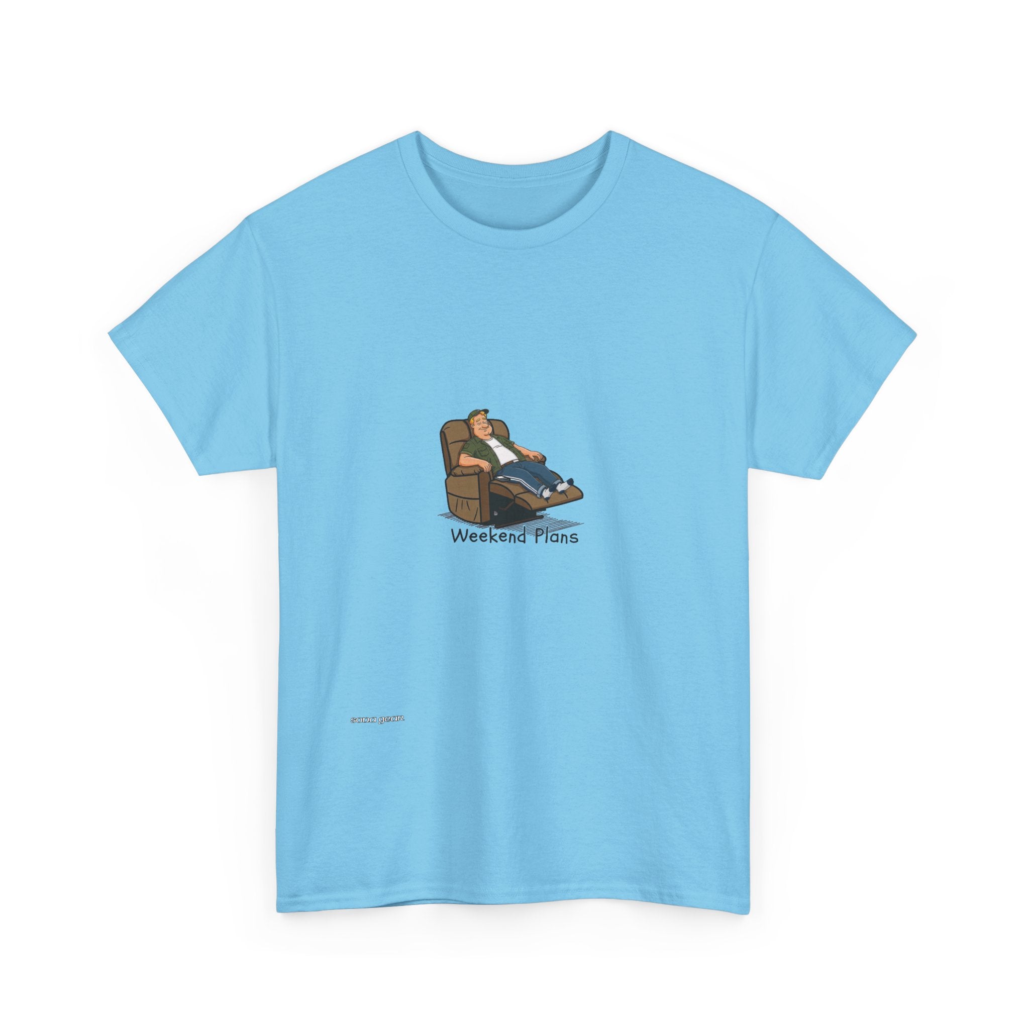 Relaxing Recliner Tee — "Weekend Vibes" Graphic T-Shirt