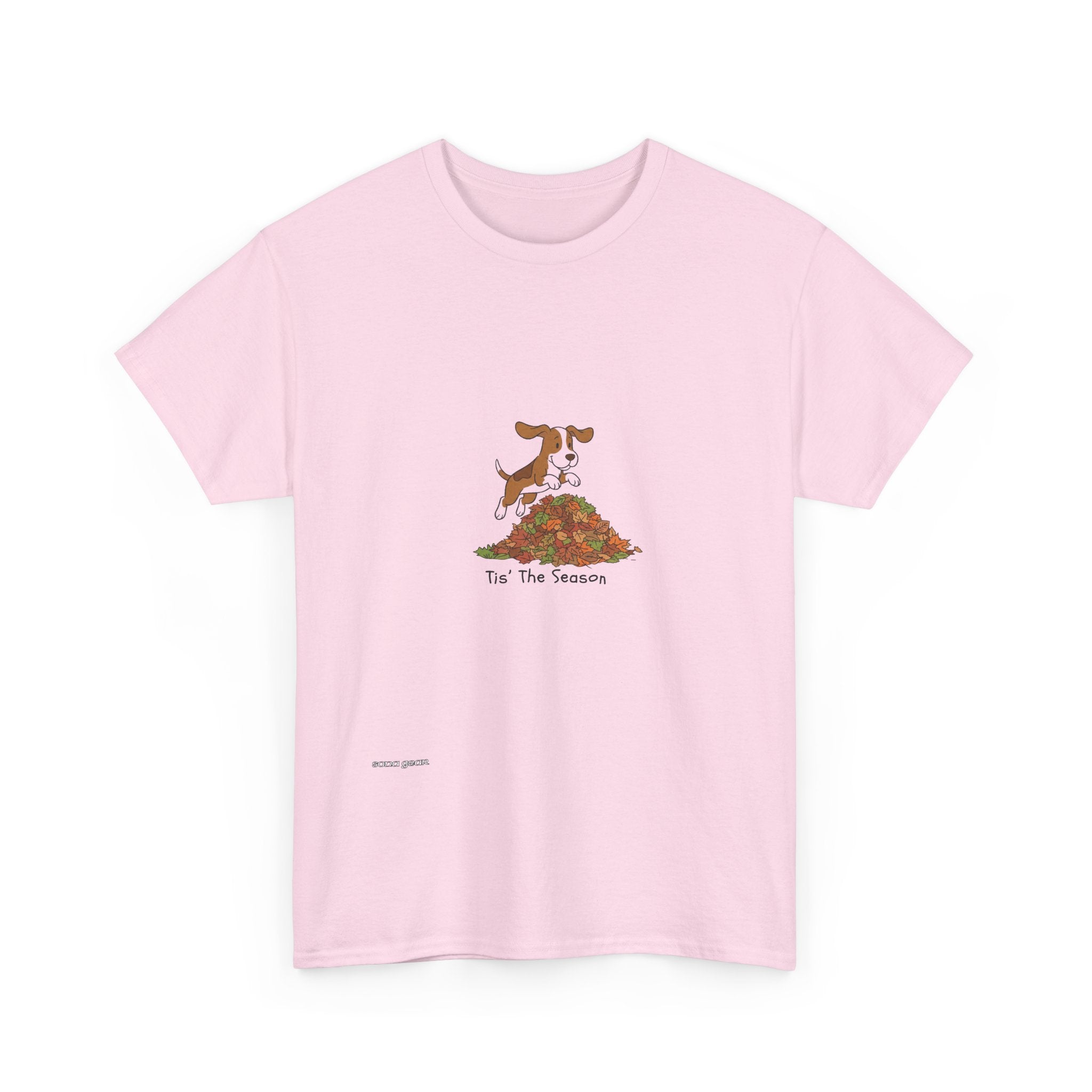 Fall Dog Pile T‑Shirt — "Tis The Season" Autumn Puppy Tee