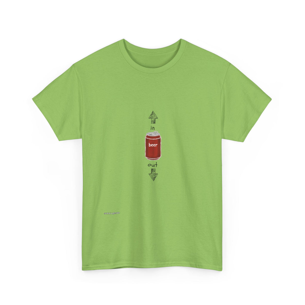 T-Shirt — Minimal Beer Can Graphic Tee