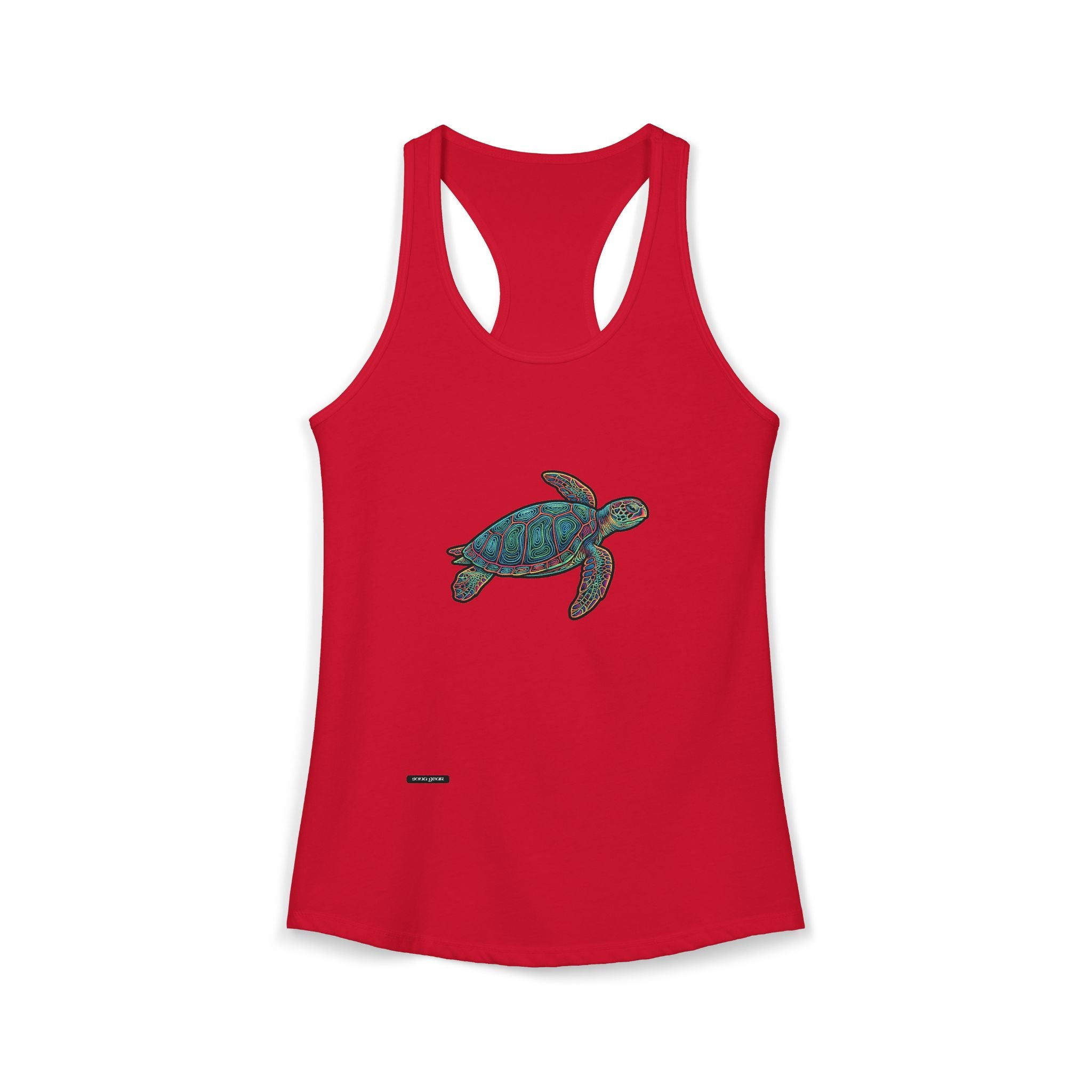 Colorful Sea Turtle - Women's Ideal Racerback Tank