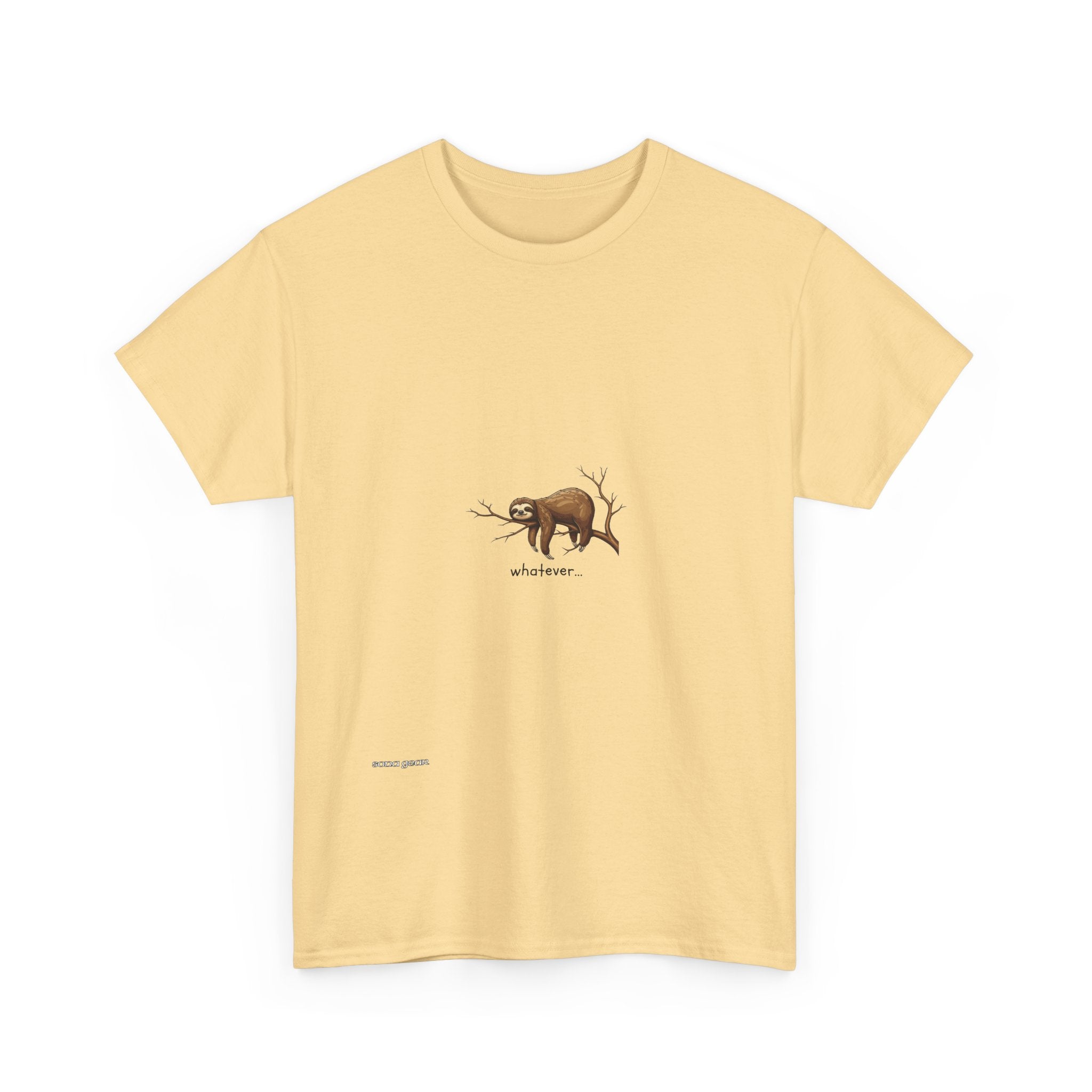 Sloth on Branch T-Shirt — Minimal Wildlife Graphic Tee