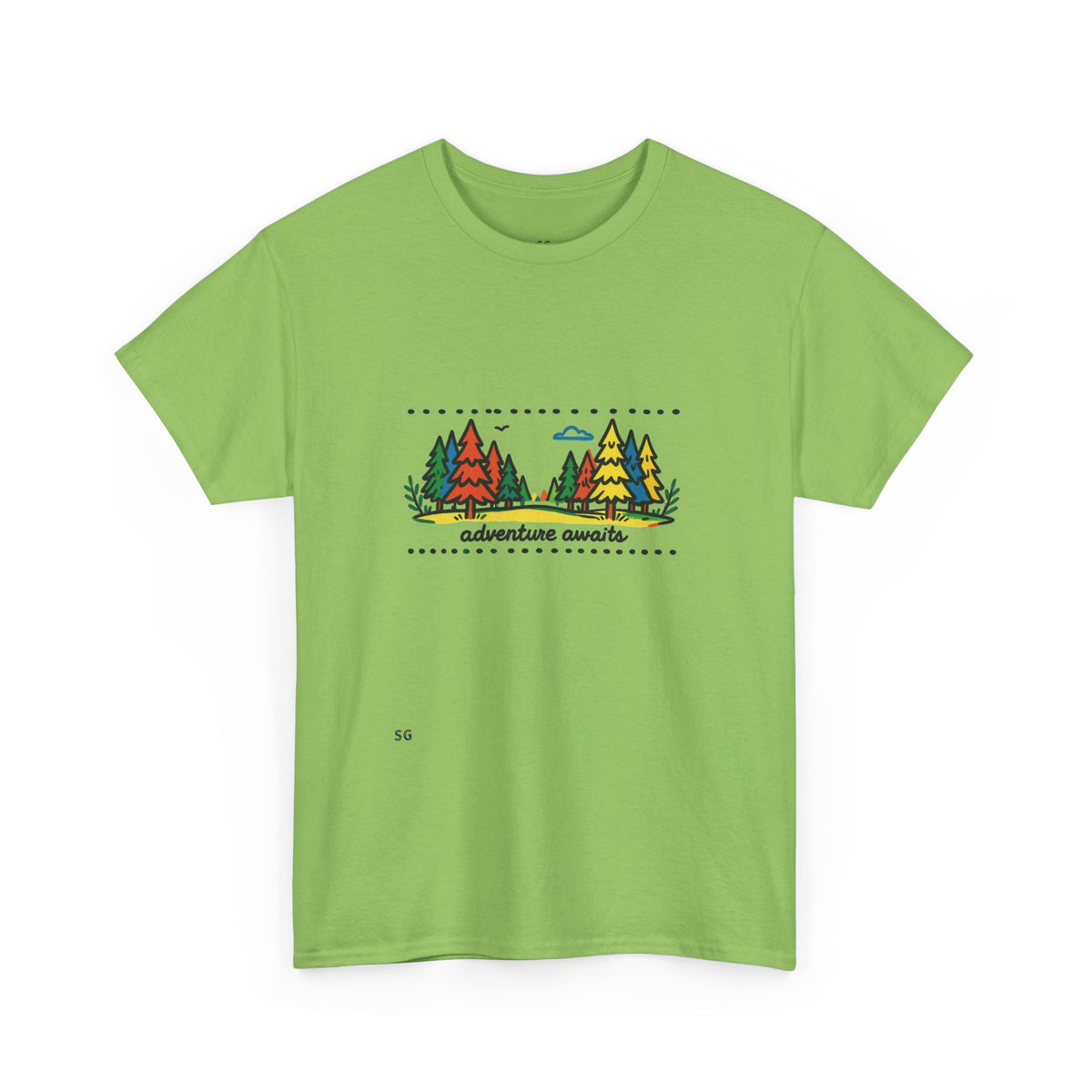 Adventure Awaits Tee — Retro Forest Camping Graphic T‑Shirt