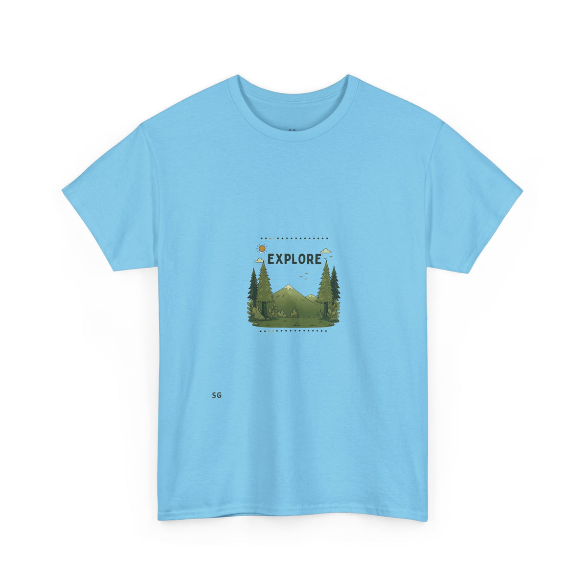 Explore Nature T-Shirt — Scenic Mountains & Trees Outdoor Adventure Tee