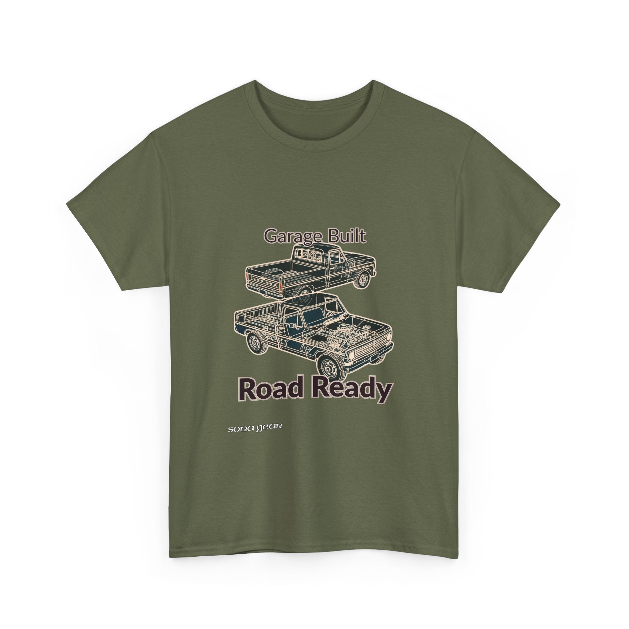 Truck Mechanical Outline 2 - T-Shirt