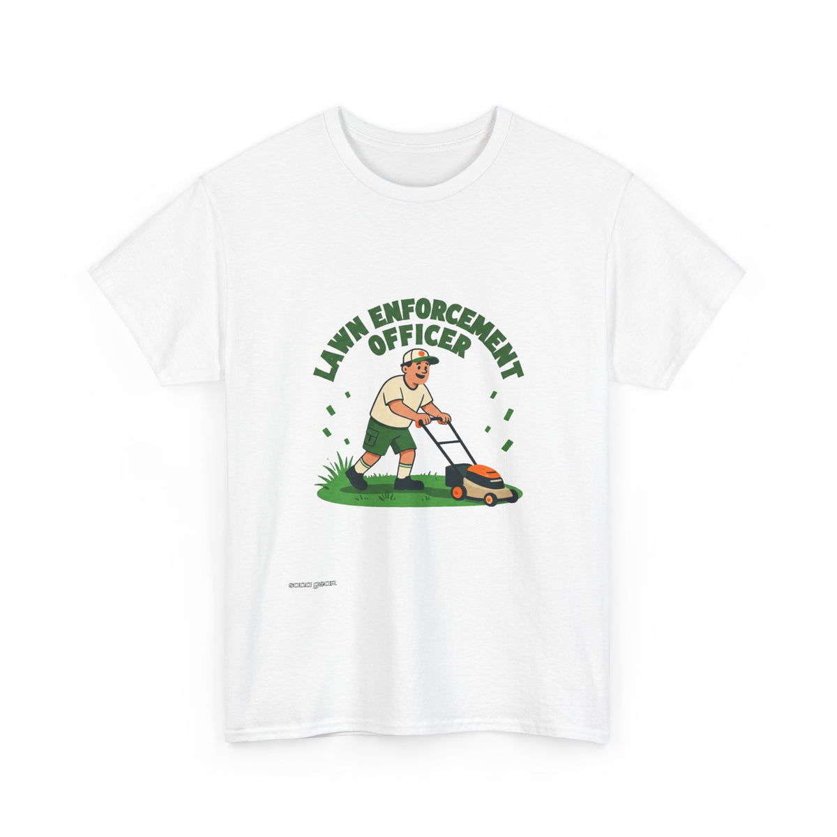 Lawn Enforcement Officer T-Shirt | Lawn Mower Gardening Tee