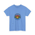 Adventure Awaits T-Shirt – Outdoor Camping Sailboat Patch Tee