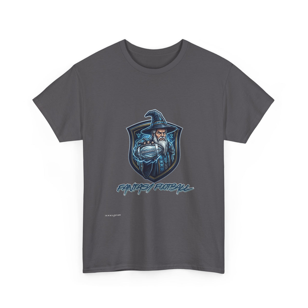 Wizard Crest Fantasy Football T-Shirt — Mystic Mage Graphic Tee