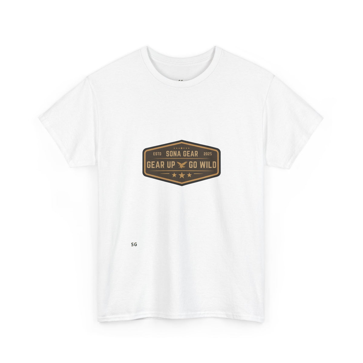 Gear Up Tee — 'Gear Up Go Wild' Outdoor Adventure Badge T-Shirt