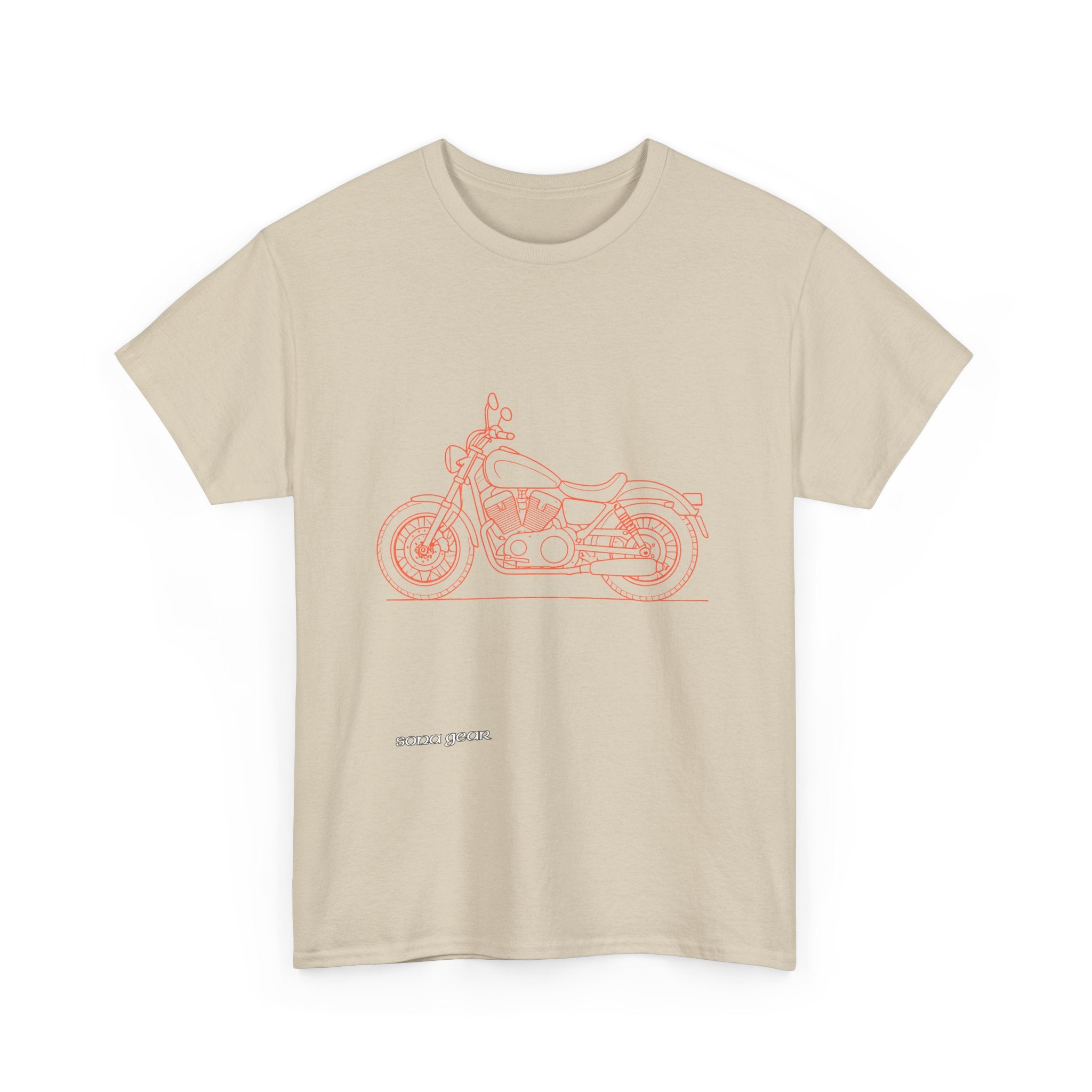 Vintage Motorcycle Doodle - T-Shirt