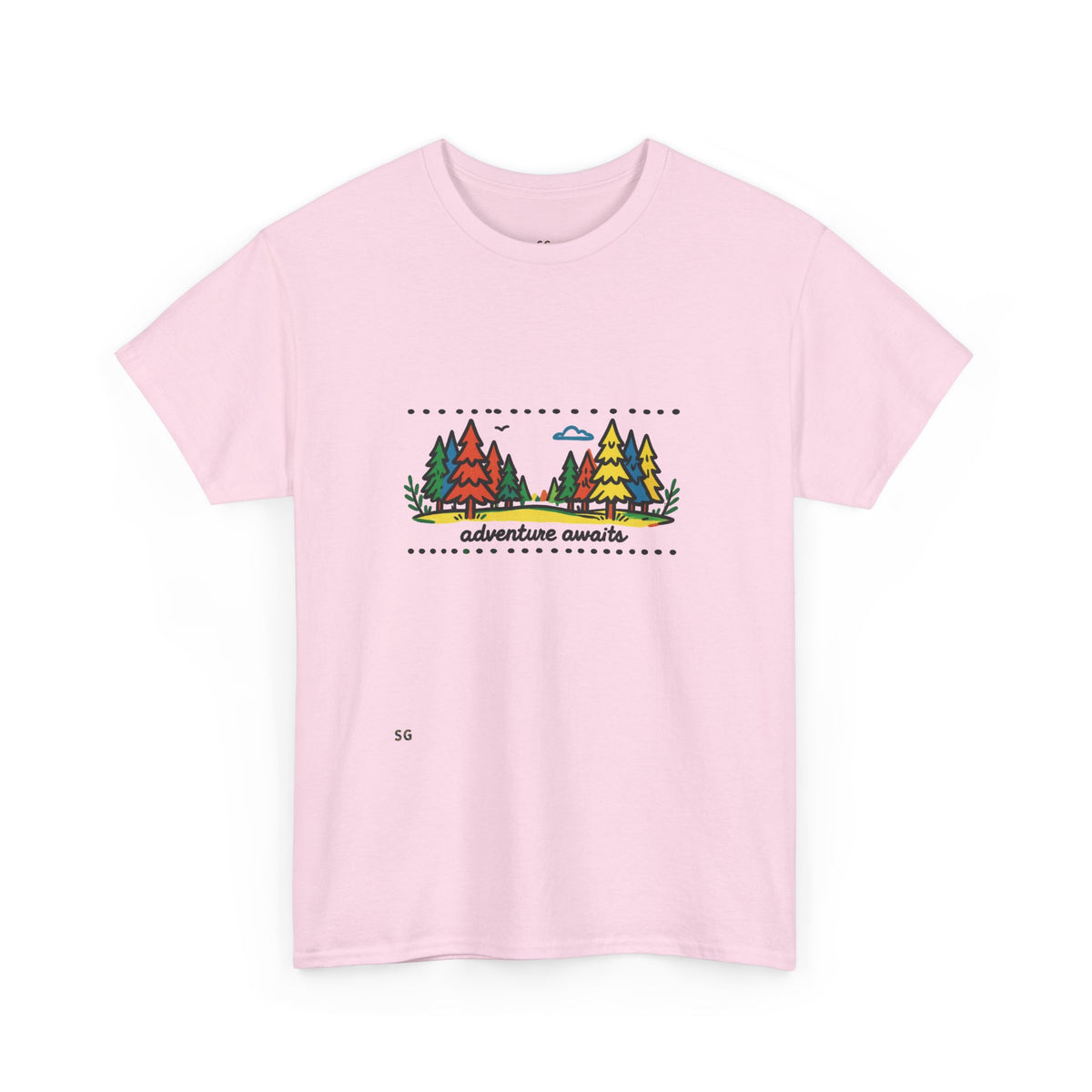 Adventure Awaits Tee — Retro Forest Camping Graphic T‑Shirt