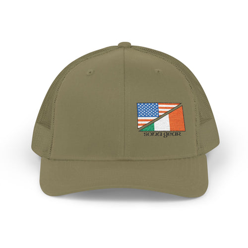 American & Irish Flag - Snapback Trucker Hat