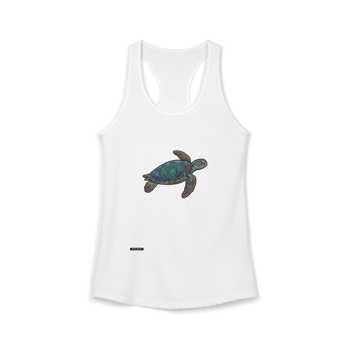 Colorful Sea Turtle - Women's Ideal Racerback Tank