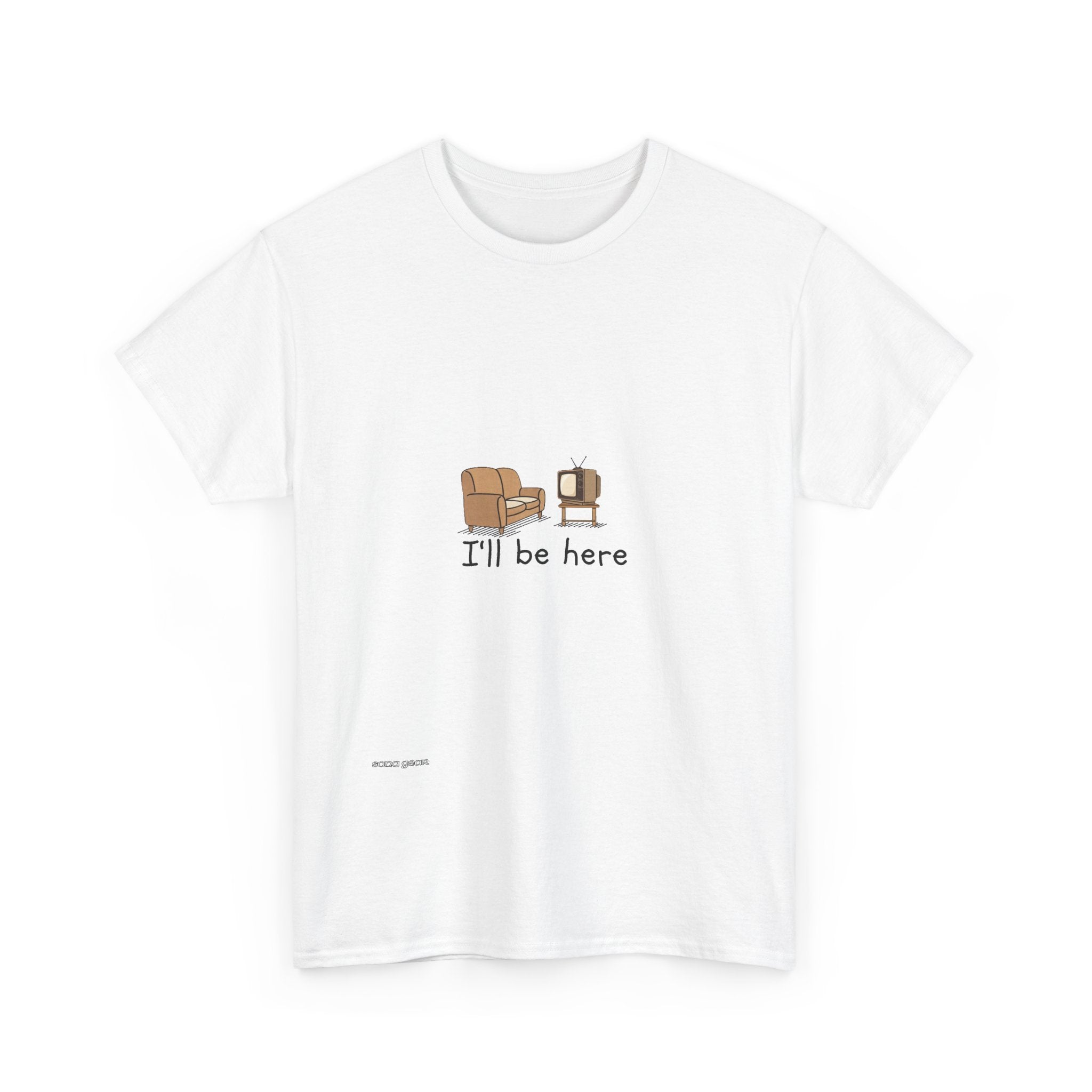 Relaxing Reading Tee — 'I'll Be Here' Cozy Book & Coffee T‑Shirt
