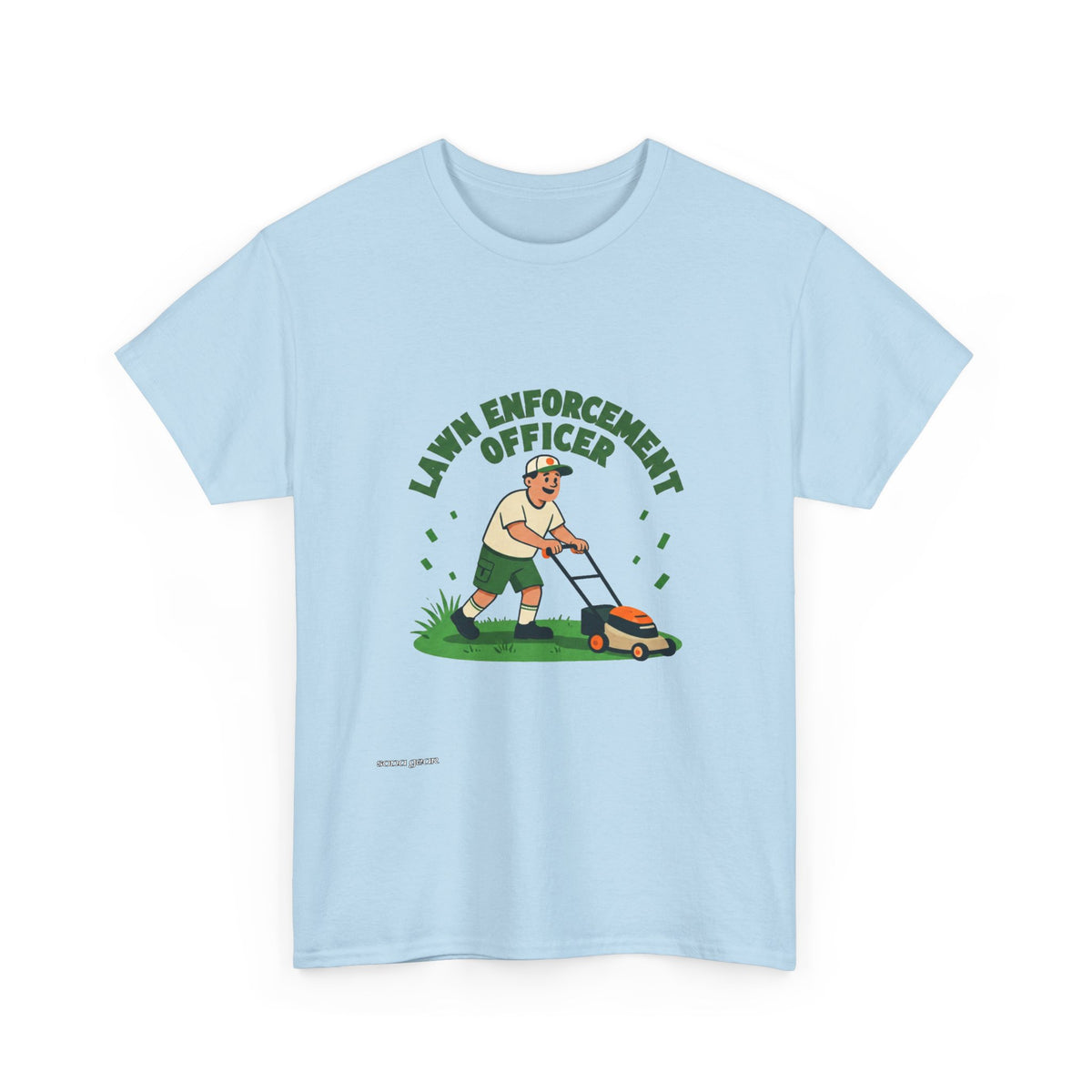 Lawn Enforcement Officer T-Shirt | Lawn Mower Gardening Tee