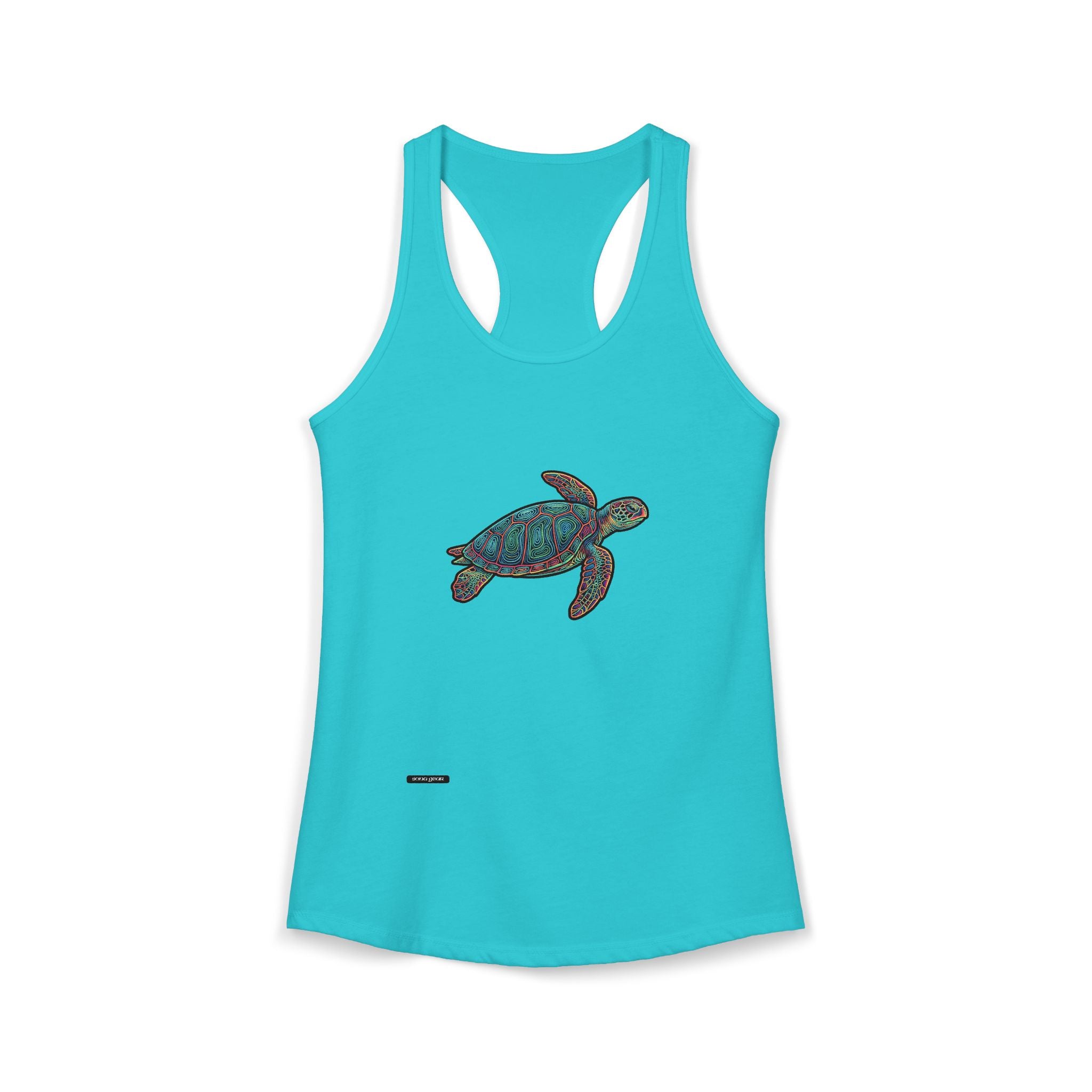 Colorful Sea Turtle - Women's Ideal Racerback Tank