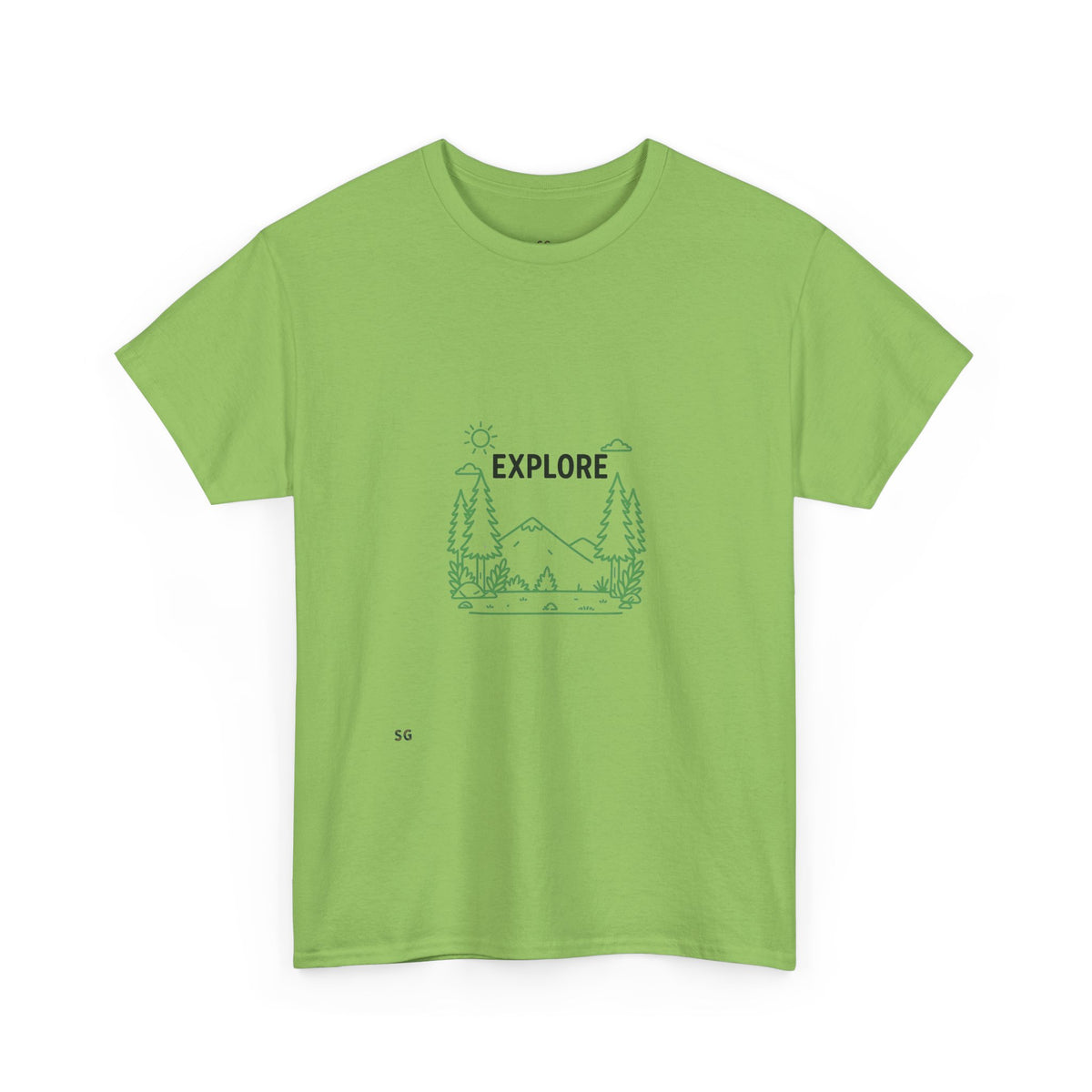 Explore Nature Graphic Tee — Outdoor Adventure Mountains & Trees