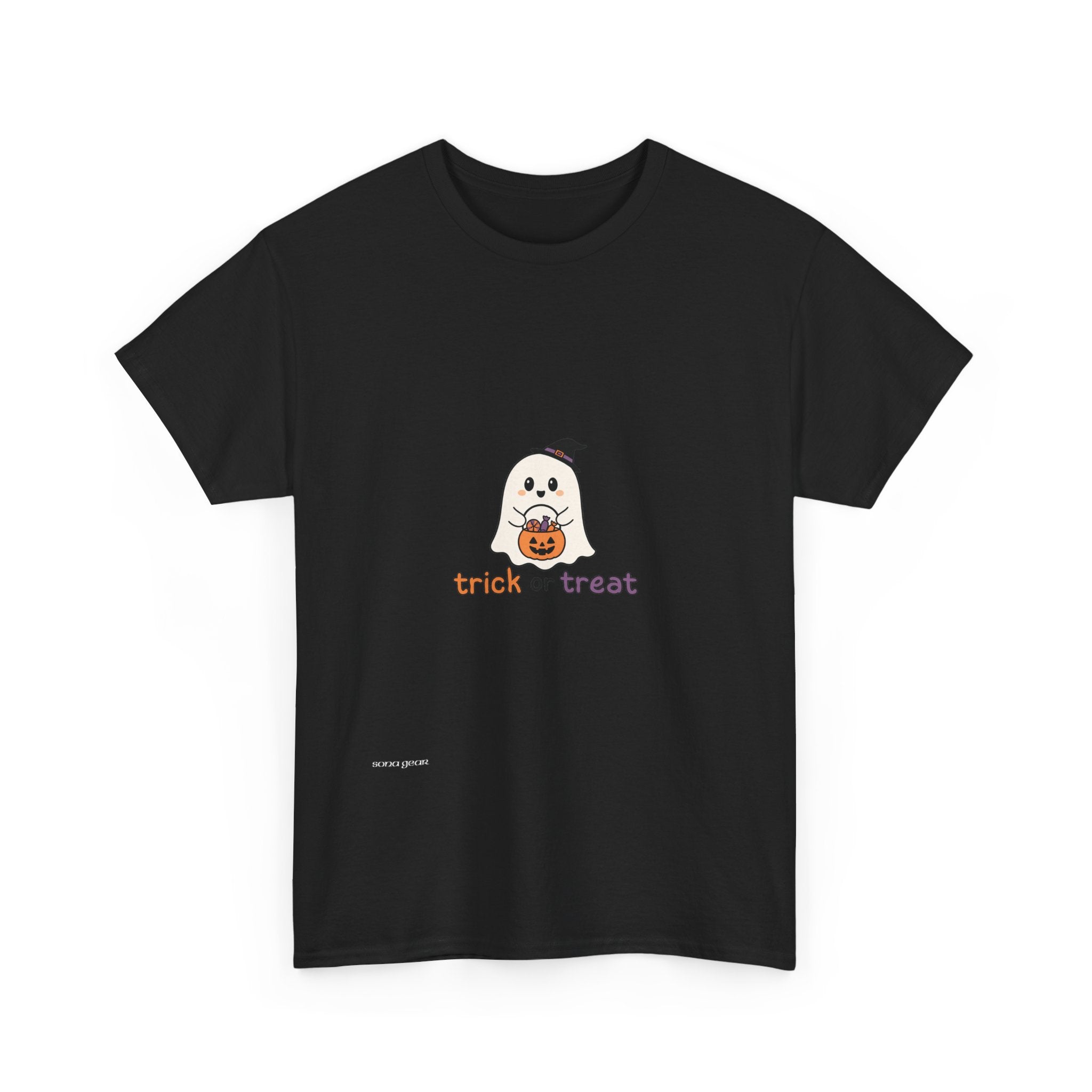 Halloween Ghost Tee — Cute 'Trick or Treat' Pumpkin Costume T-Shirt