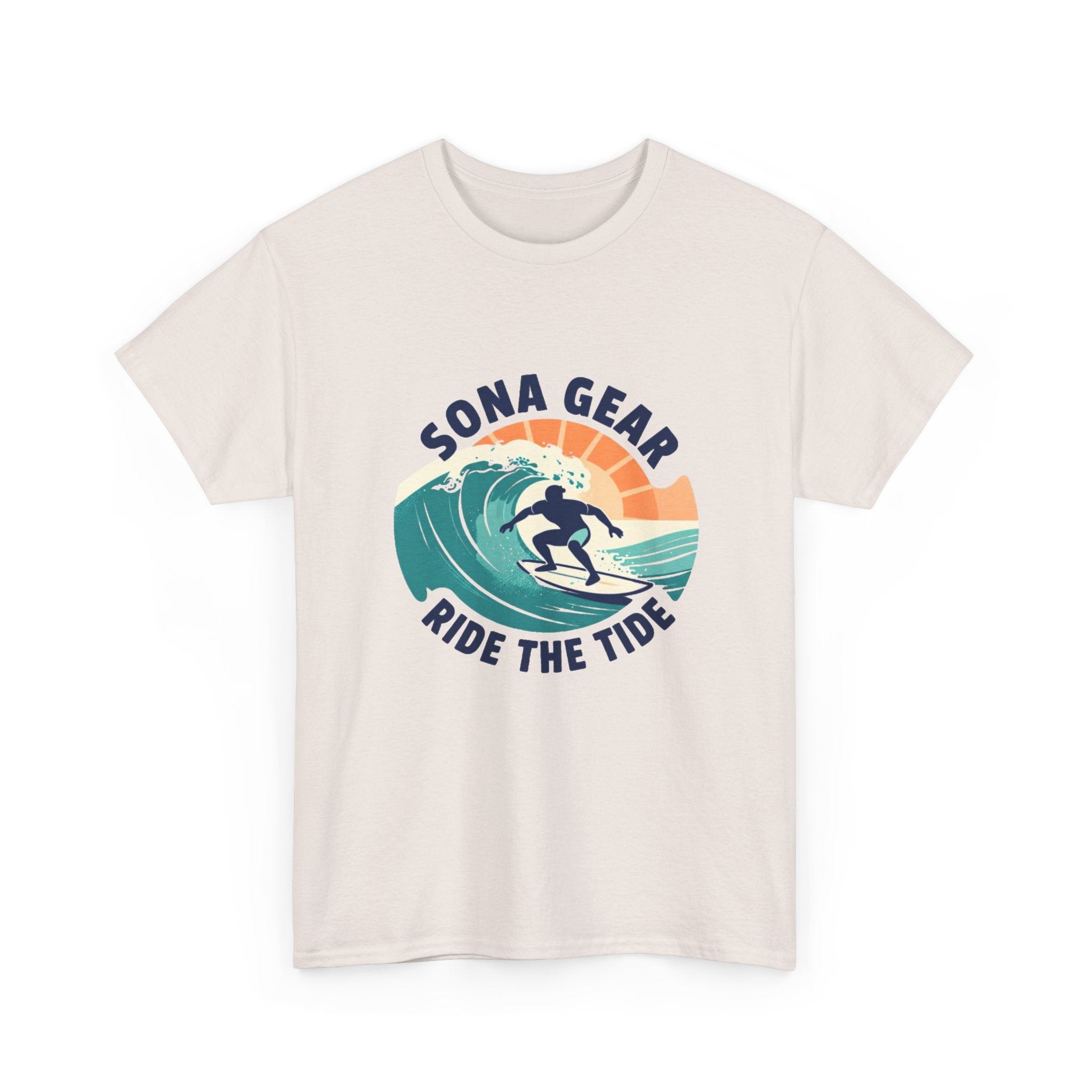 Sona Gear Ride the Tide T-Shirt | Surf Wave Graphic Tee, Beach Vibes