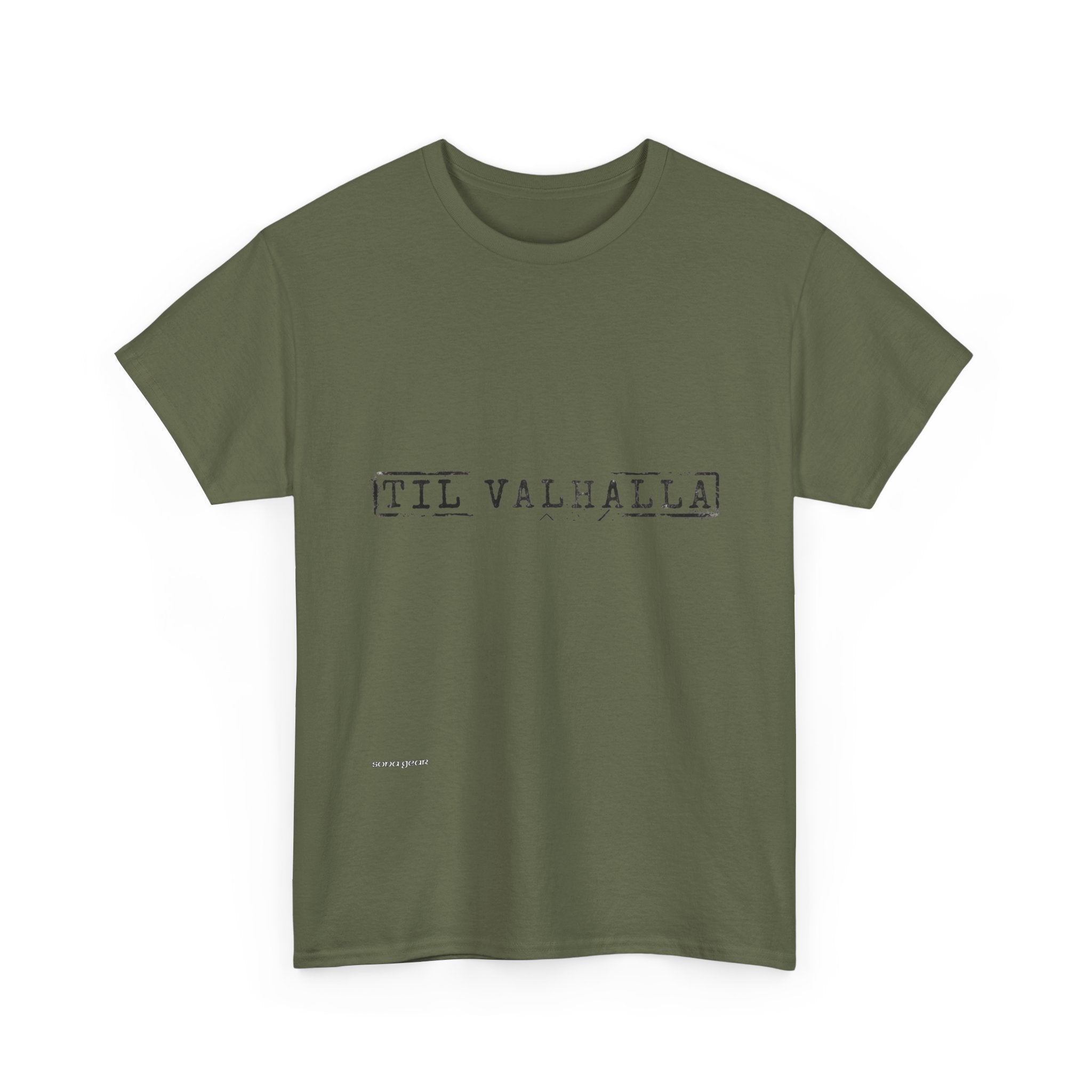 TIL VALHALLA T-Shirt | Viking Norse Phrase Tee