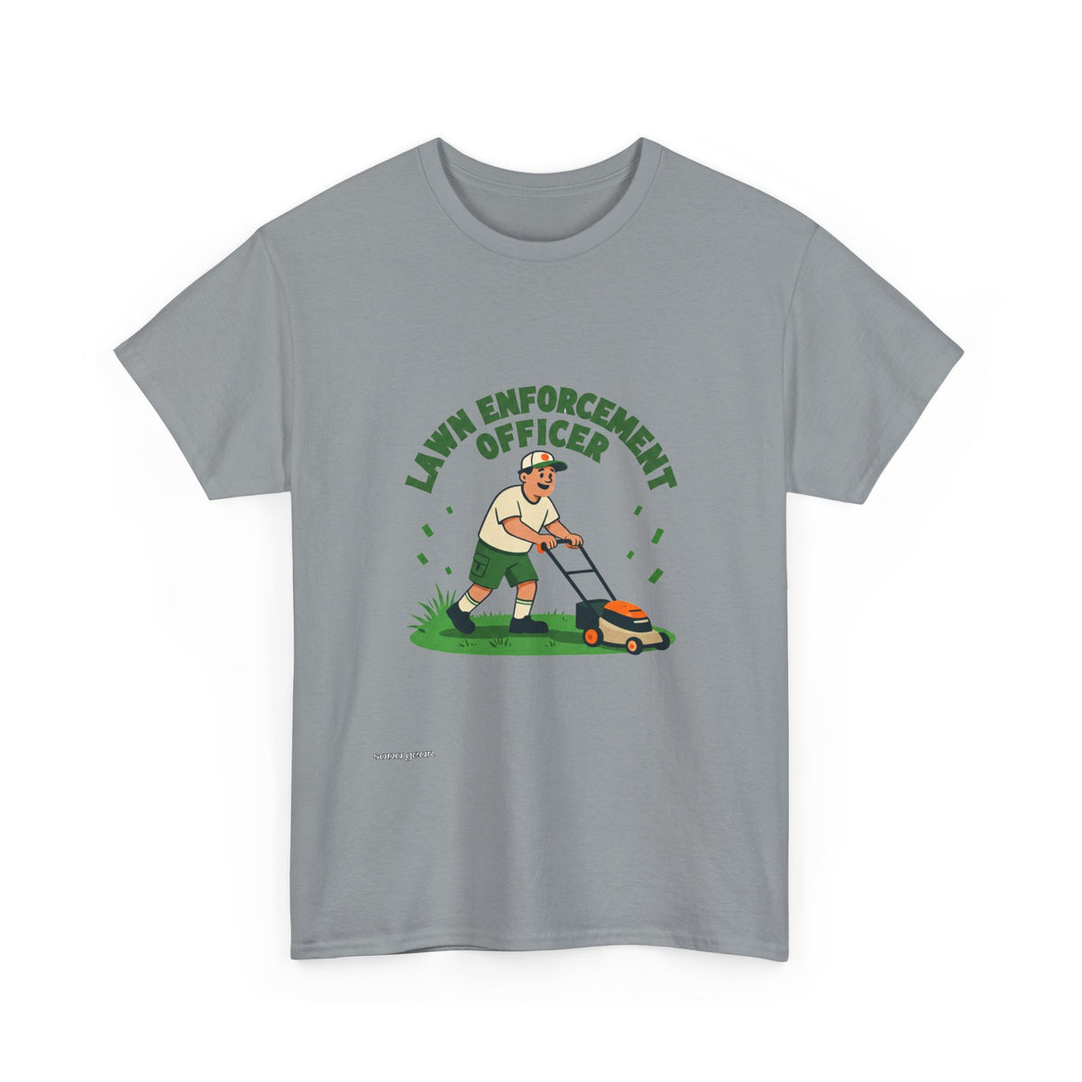 Lawn Enforcement Officer T-Shirt | Lawn Mower Gardening Tee