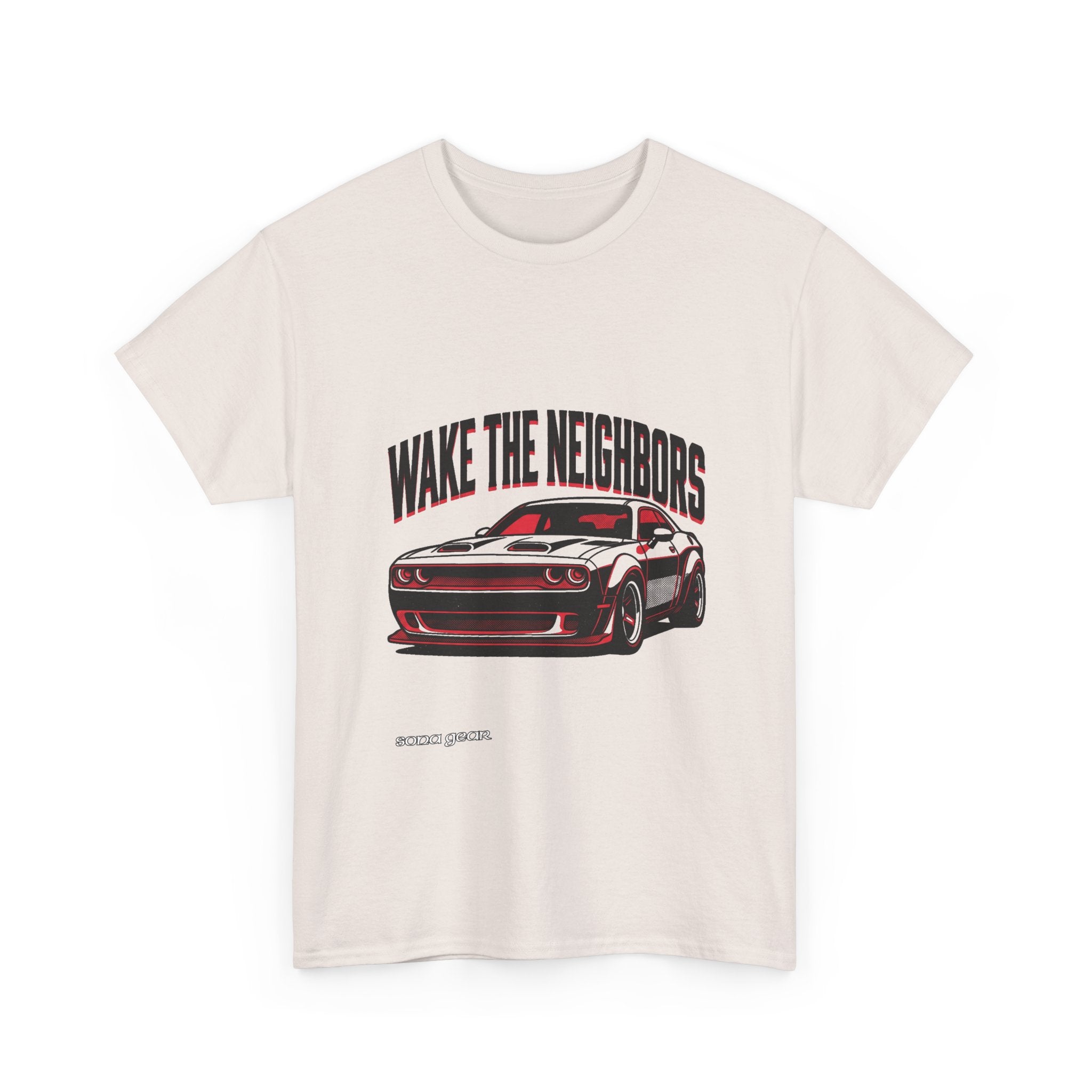 Wake the Neighbors Muscle Car T-Shirt | Challenger Graphic Tee