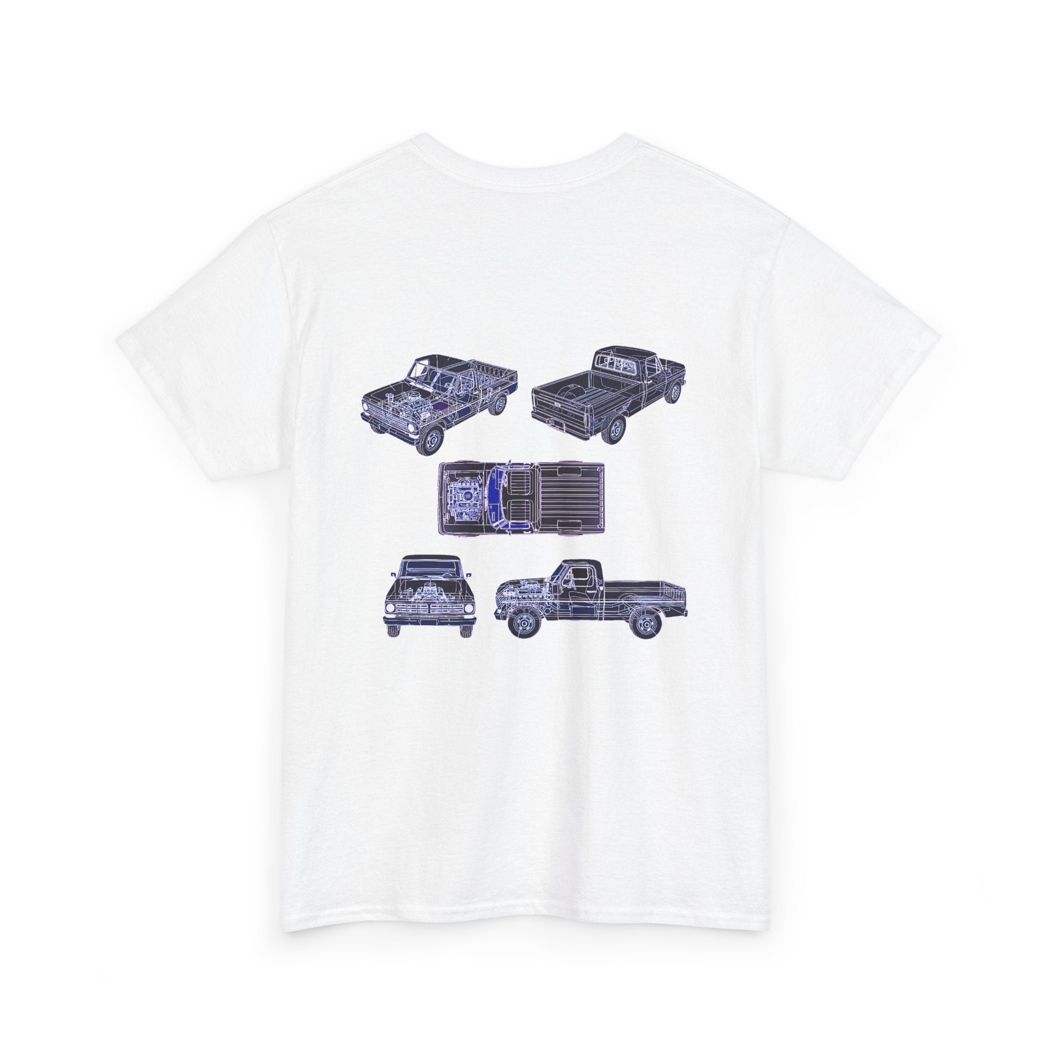 Truck Mechanical Outline - T-Shirt