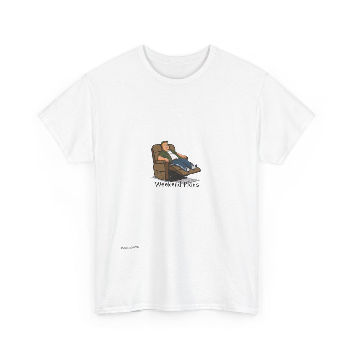 Relaxing Recliner Tee — "Weekend Vibes" Graphic T-Shirt
