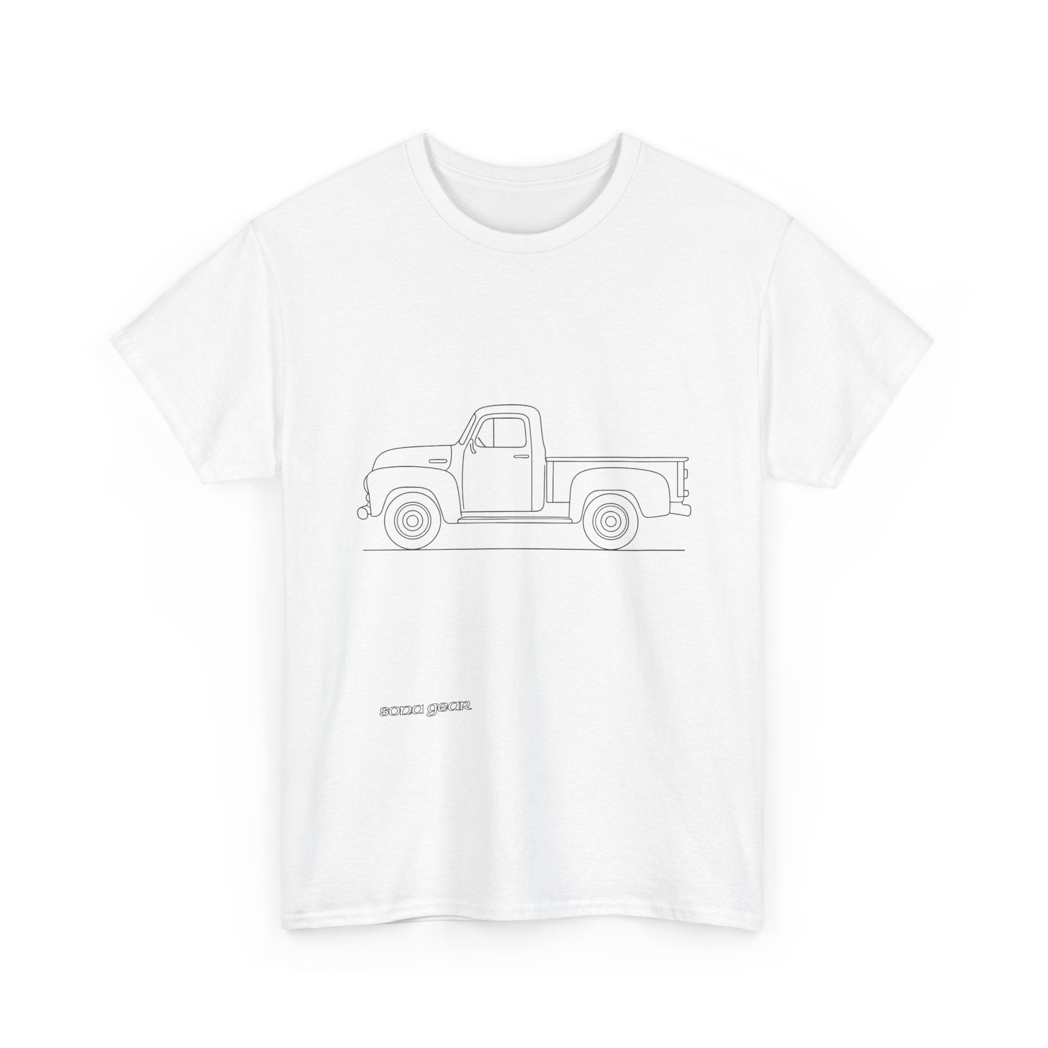 Vintage Truck Doodle - T-Shirt