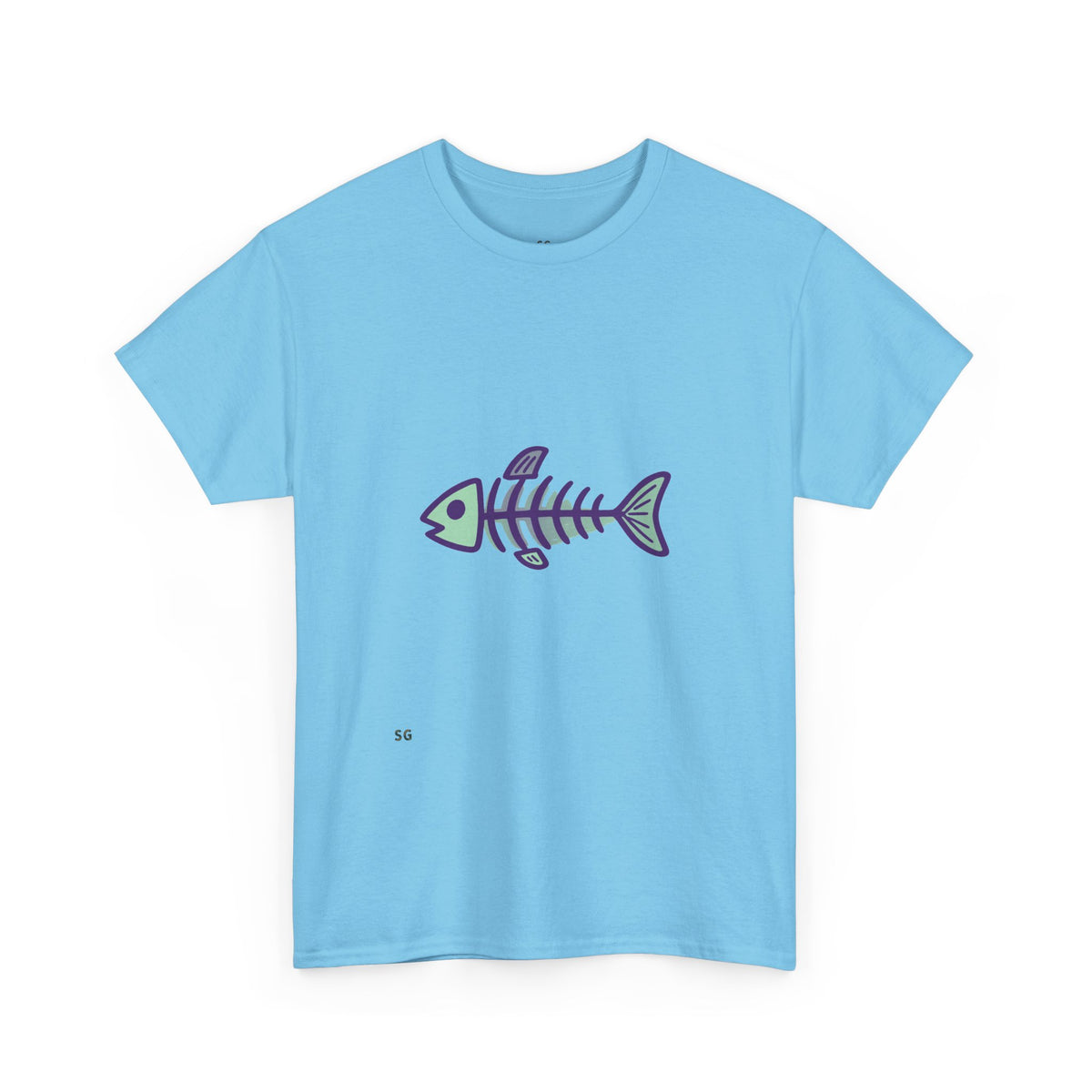 Fishbone Graphic Tee — Nautical Skeleton Fish T-Shirt