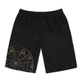 Ferris Wheel Nightboard Shorts — Men's Black Beach Swim Trunks