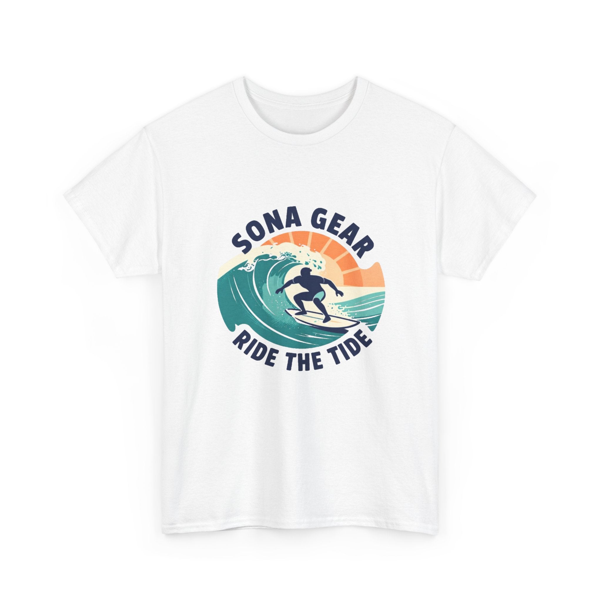 Sona Gear Ride the Tide T-Shirt | Surf Wave Graphic Tee, Beach Vibes