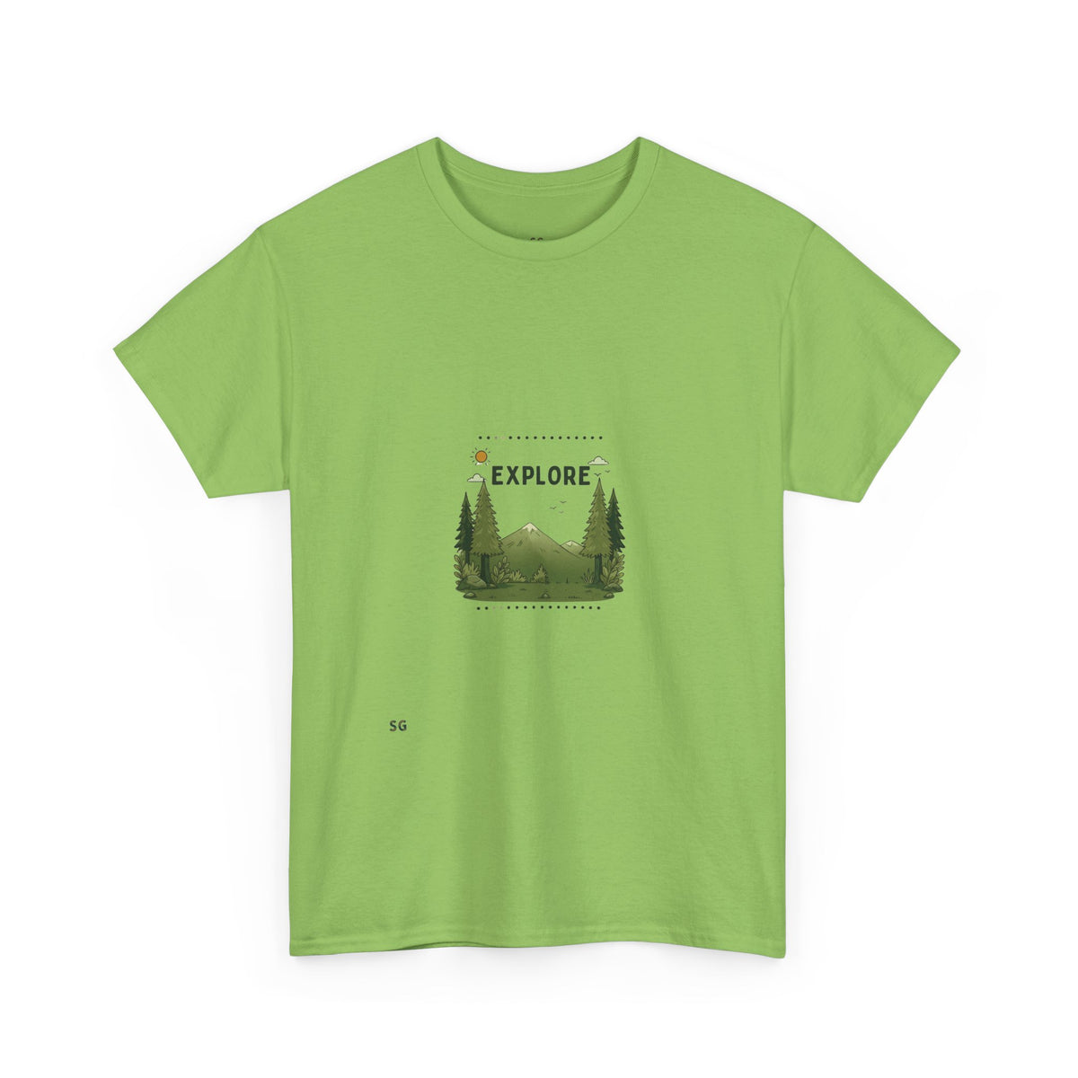 Explore Nature T-Shirt — Scenic Mountains & Trees Outdoor Adventure Tee