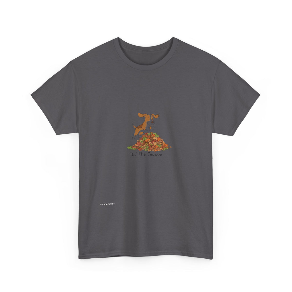 Fall Dog Pile T‑Shirt — "Tis The Season" Autumn Puppy Tee