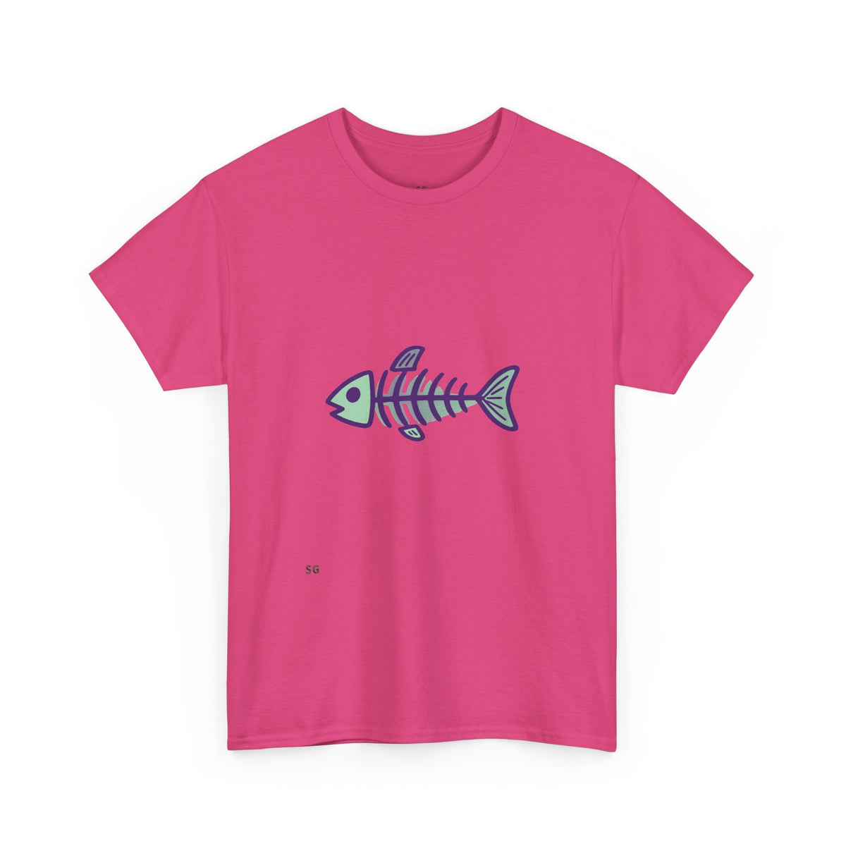 Fishbone Graphic Tee — Nautical Skeleton Fish T-Shirt