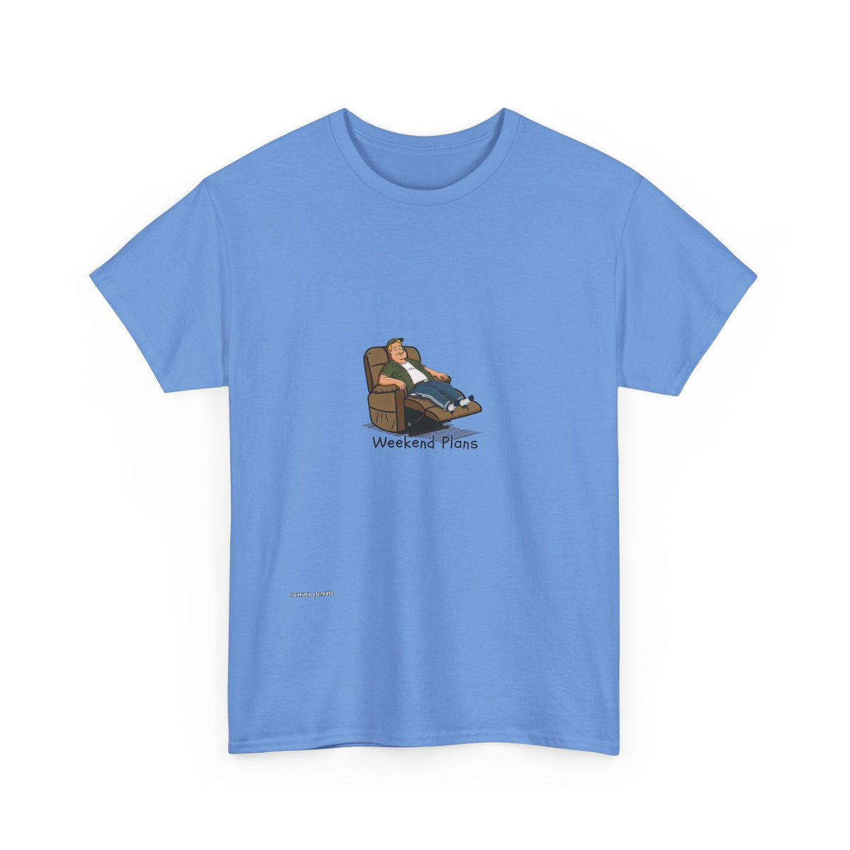 Relaxing Recliner Tee — "Weekend Vibes" Graphic T-Shirt
