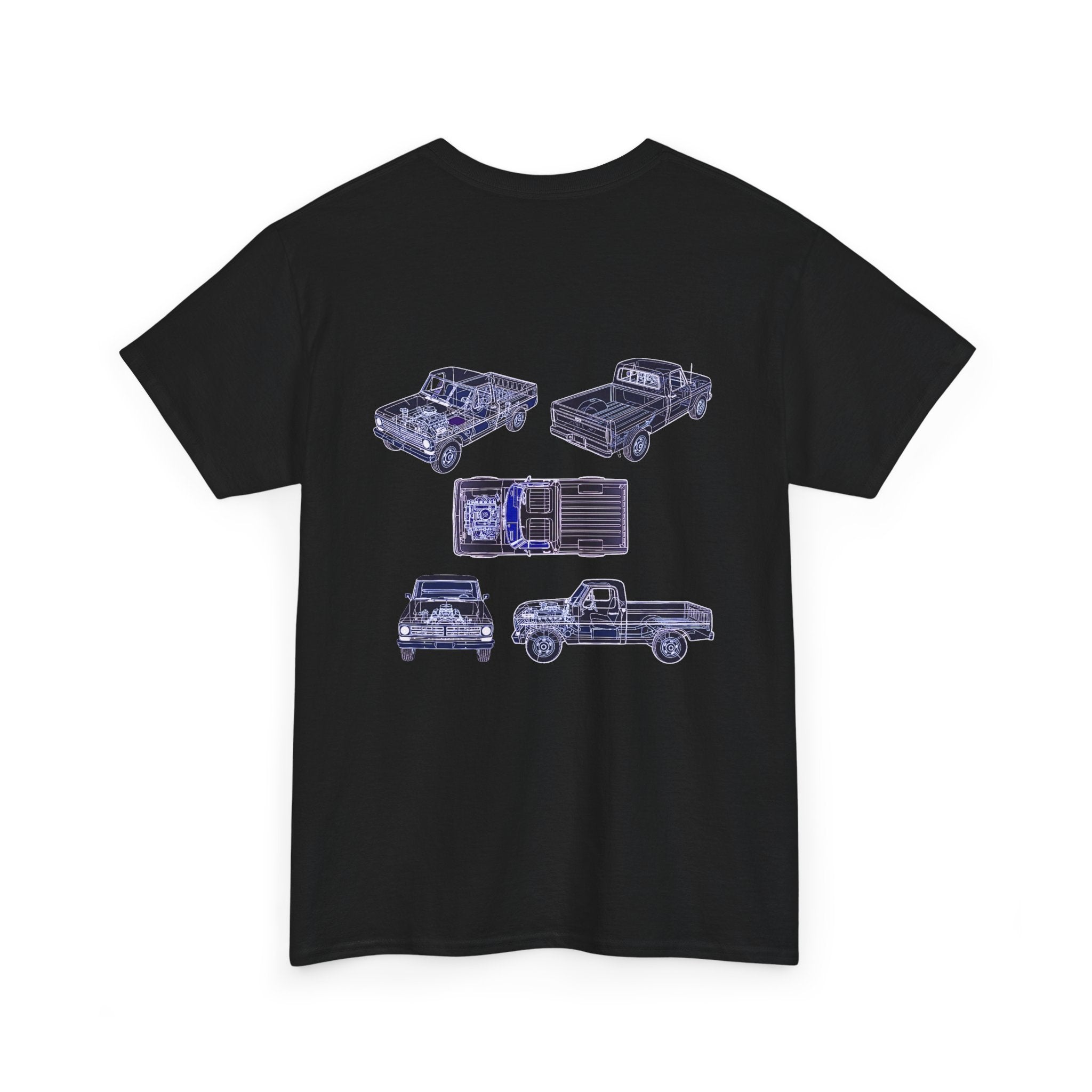 Truck Mechanical Outline - T-Shirt