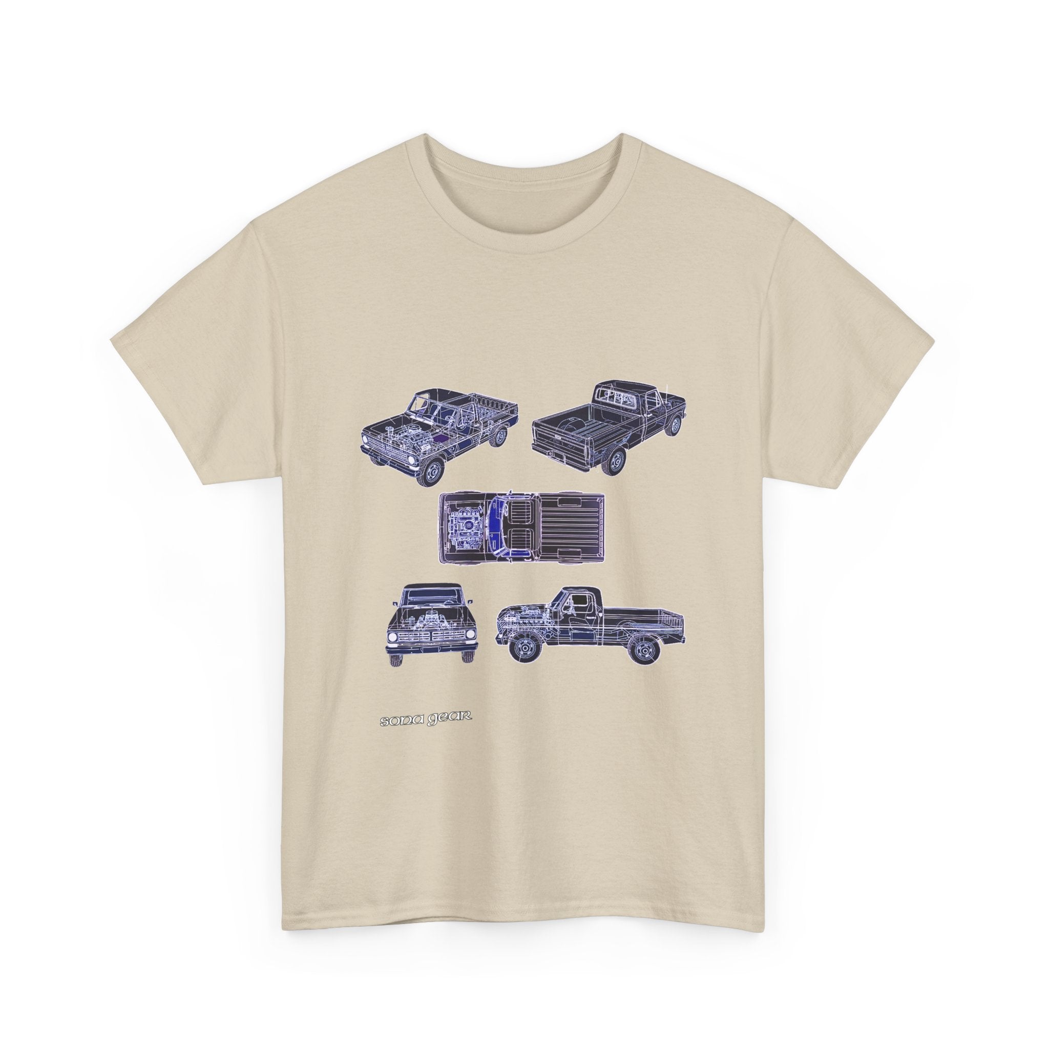 Truck Mechanical Outline - T-Shirt
